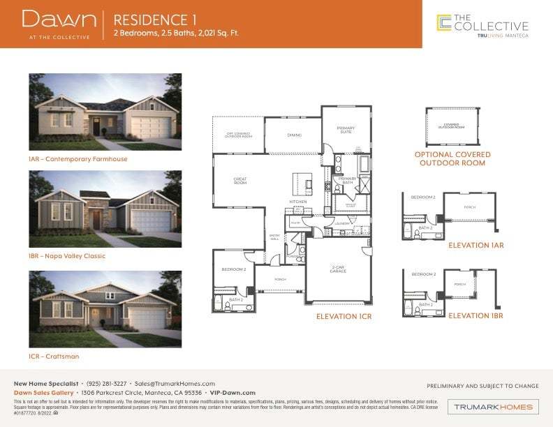 Dawn at the Collective | Residence 2 Floor Plan