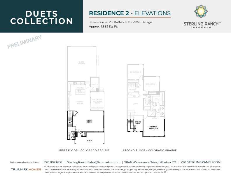 Duets at Sterling Ranch by Trumark Homes | Plan 2
