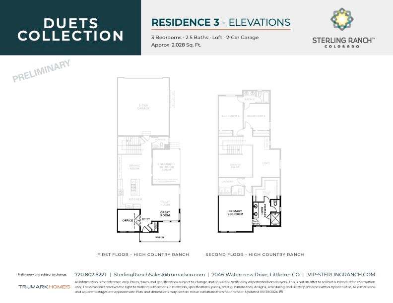 Duet at Sterling Ranch by Trumark Homes | Plan 3