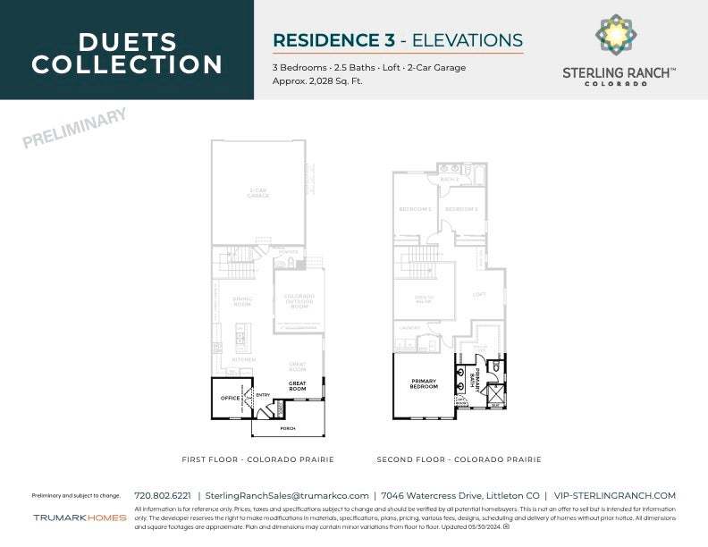Duet at Sterling Ranch by Trumark Homes | Plan 3