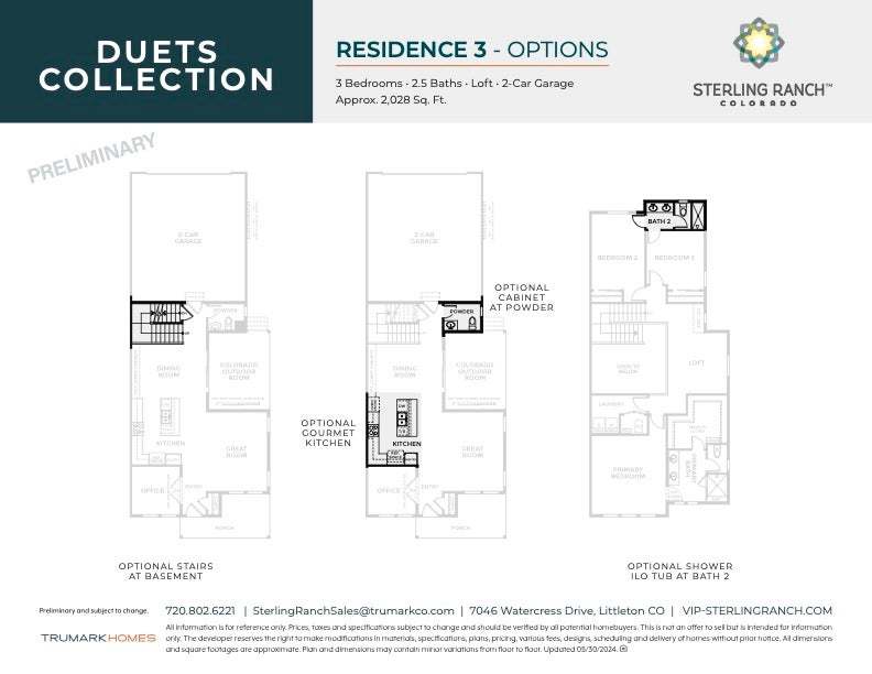 Duet at Sterling Ranch by Trumark Homes | Plan 3