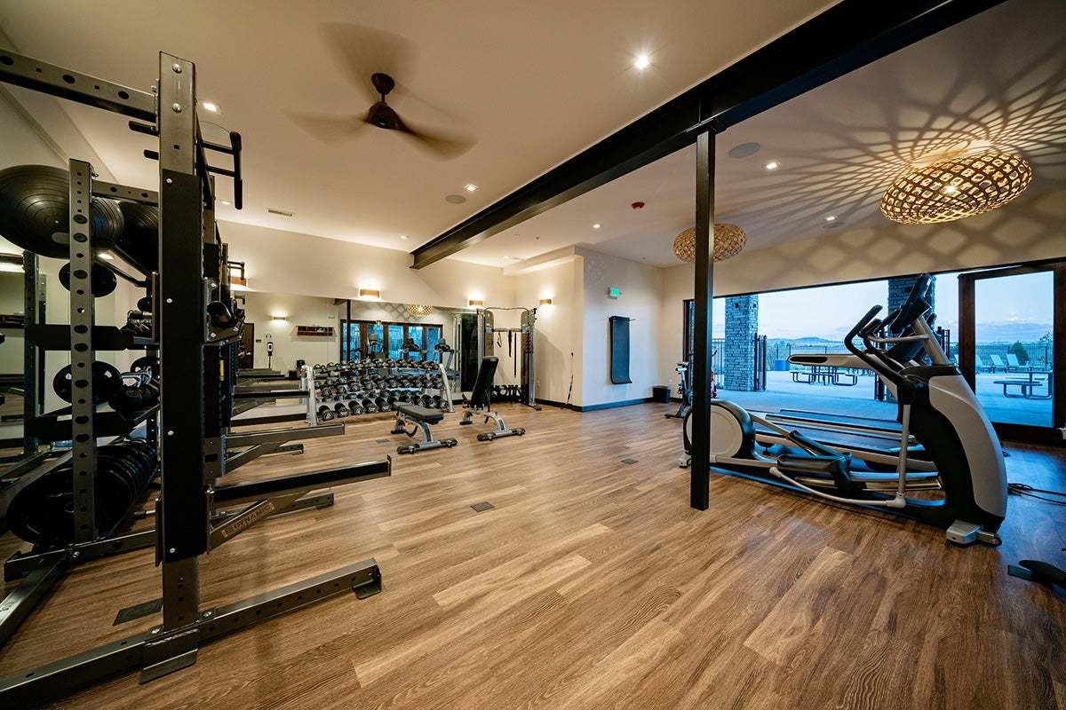 Trumark Homes at Sterling Ranch | The Overlook Clubhouse | Gym | Littleton, CO