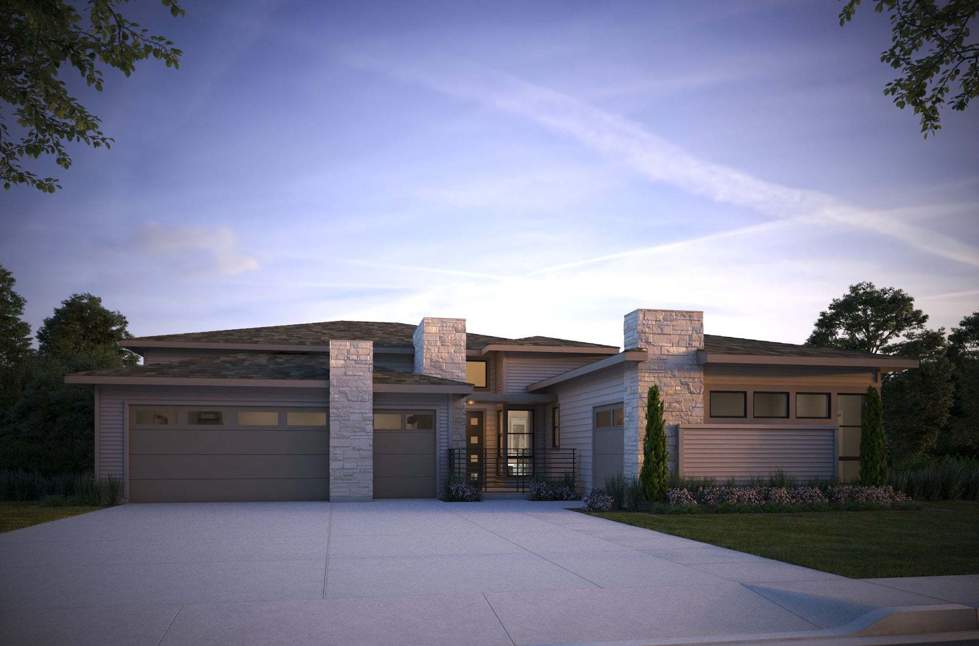 The Fairways by Trumark Homes at RainDance | The Broadmoor Plan | Modern Prairie