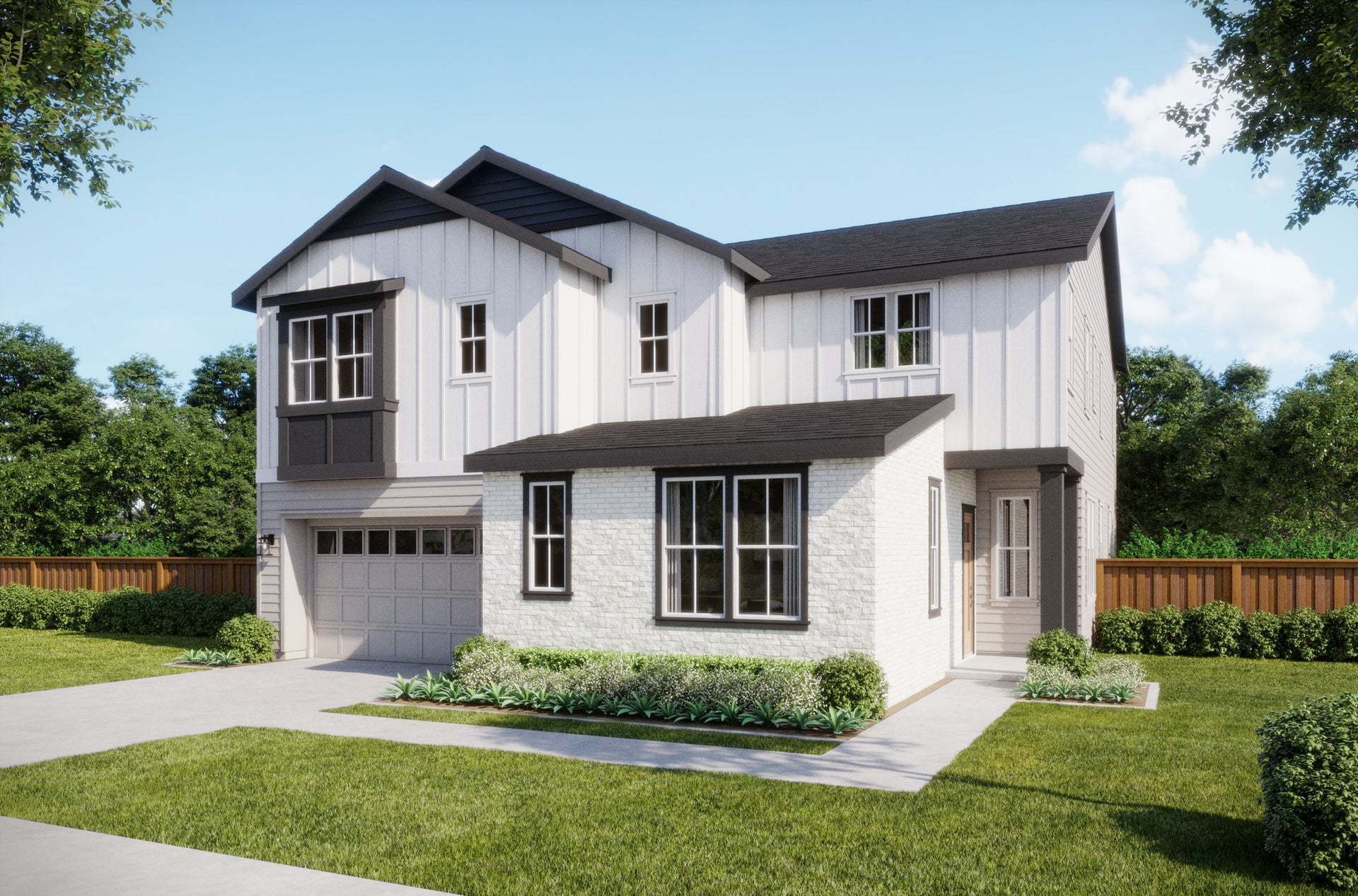 Azure at Francis Ranch by Trumark Homes in Dublin, CA | Residence 3XA | Traditional Farmhouse