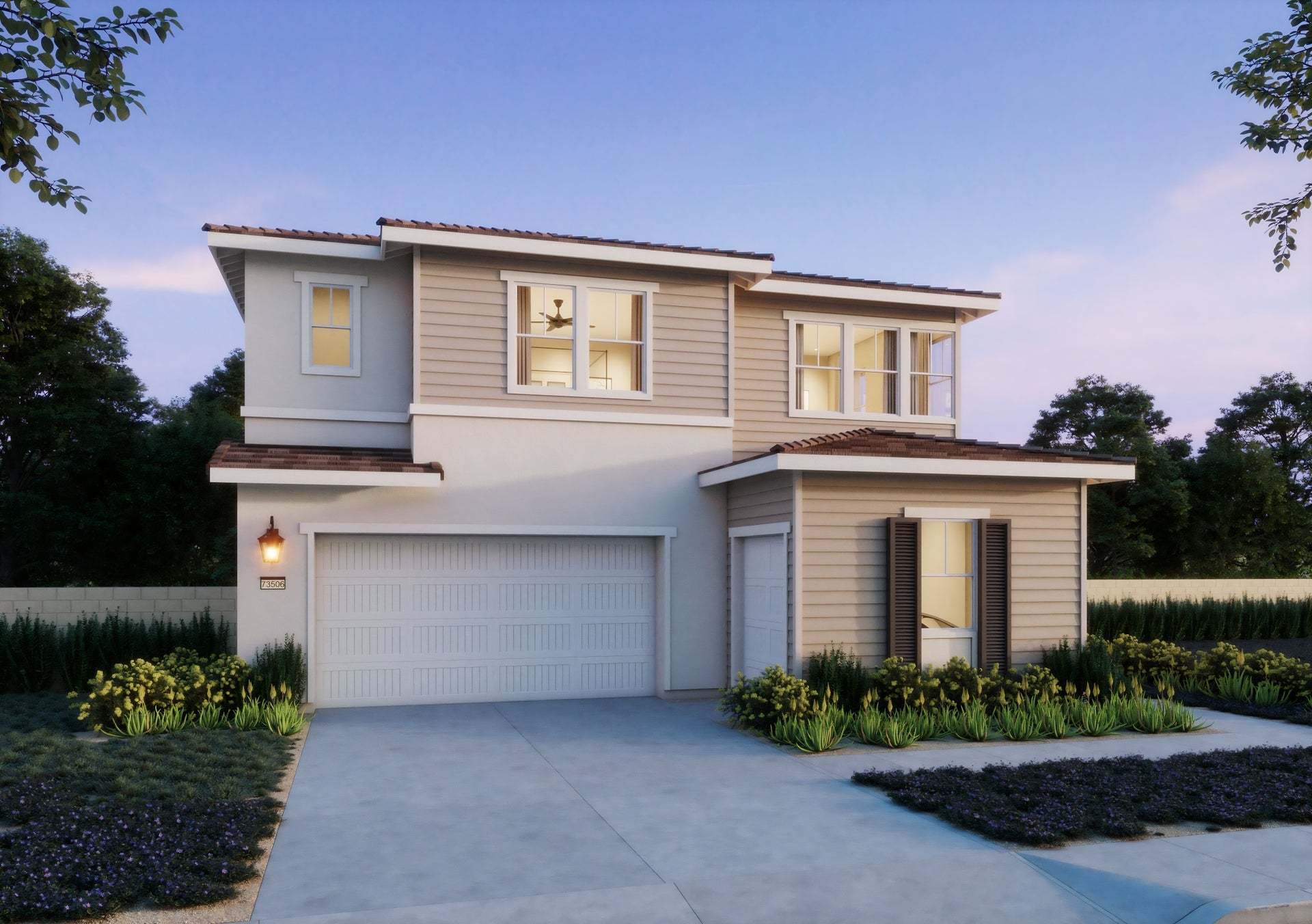 Lotus by Trumark Homes at Rienda in Rancho Mission Viejo | Plan 1 Elevation A | Ranch Monterey