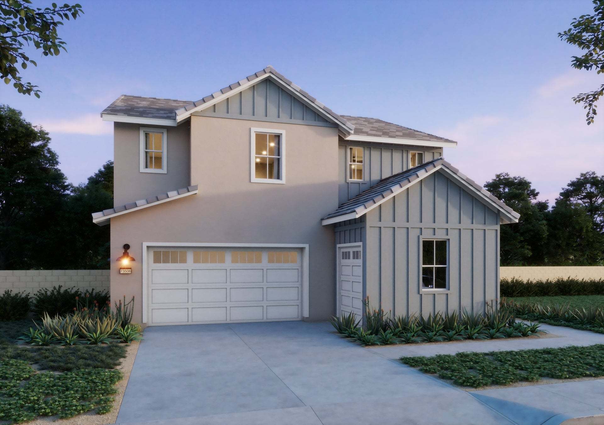 Lotus by Trumark Homes at Rienda in Rancho Mission Viejo | Plan 1 Elevation C | Farmhouse