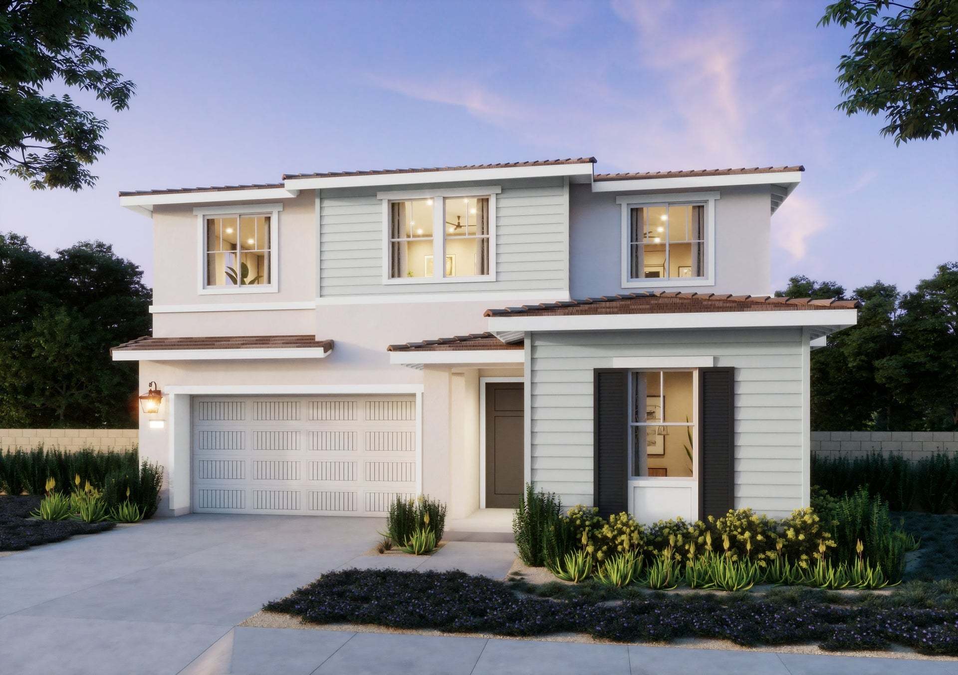 Lotus by Trumark Homes at Rienda in Rancho Mission Viejo | Plan 2 Elevation A | Ranch Monterey