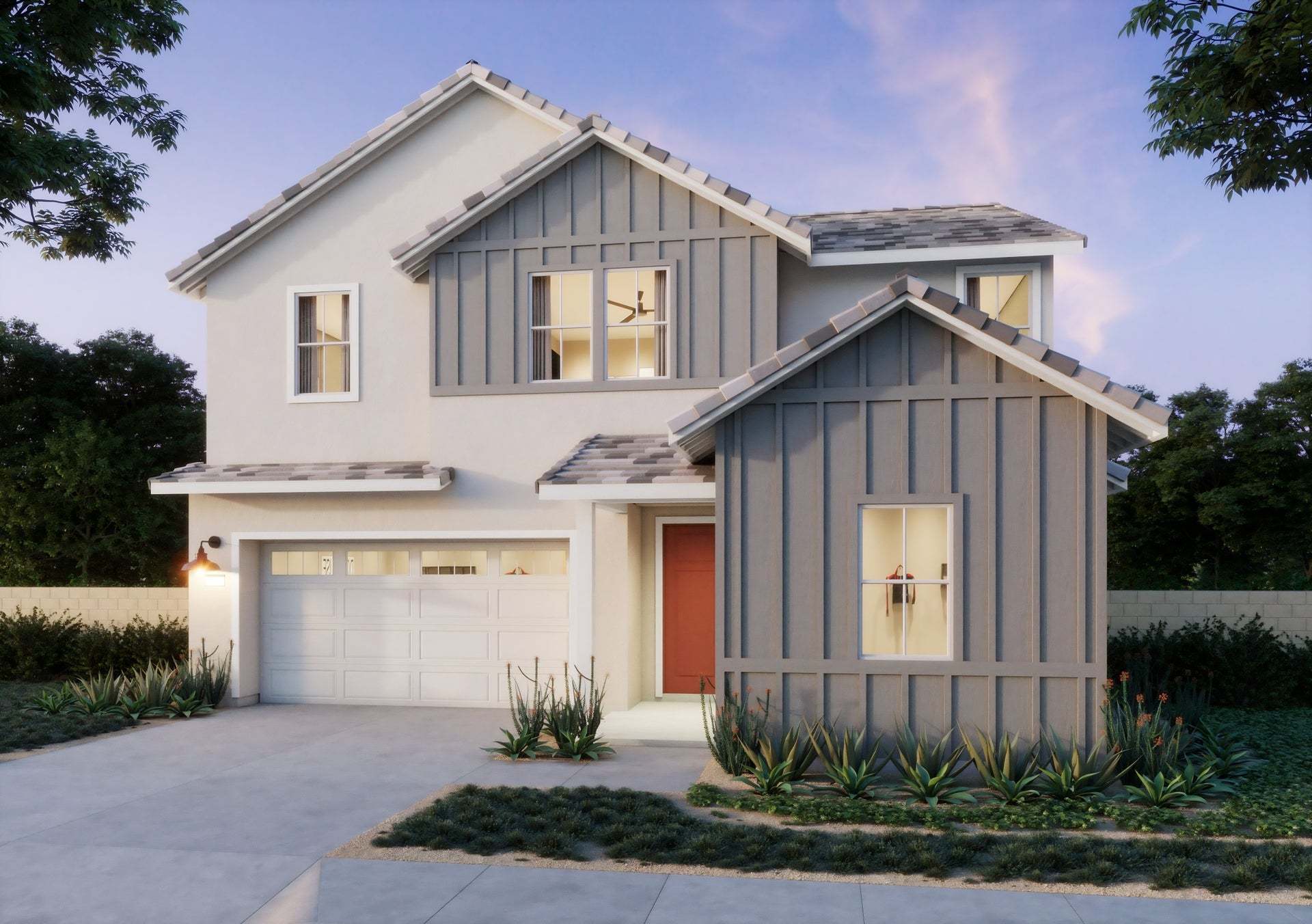 Lotus by Trumark Homes at Rienda in Rancho Mission Viejo | Plan 2 Elevation C | Farmhouse