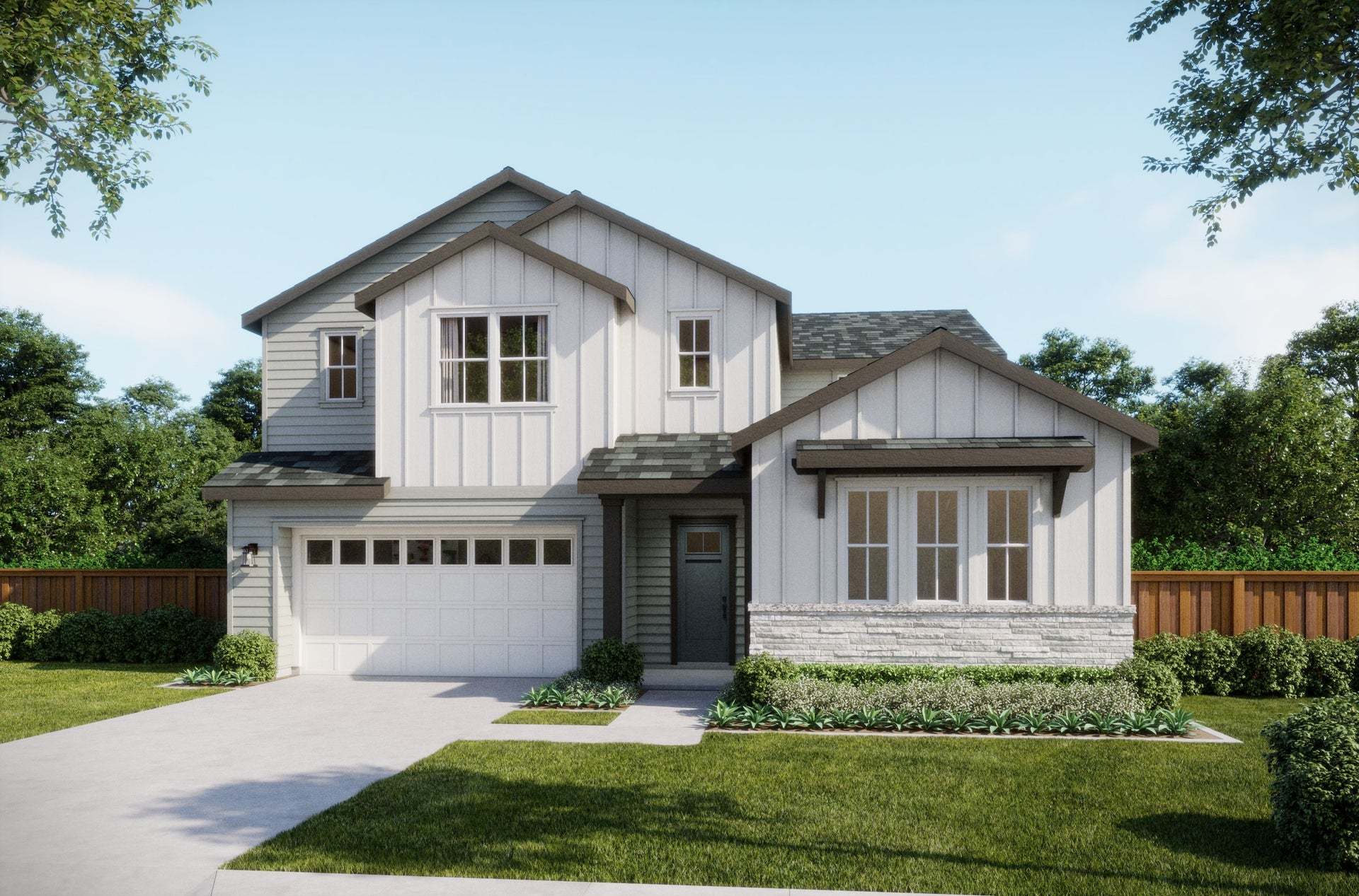 Azure at Francis Ranch by Trumark Homes in Dublin, CA | Residence 1A | Traditional Farmhouse
