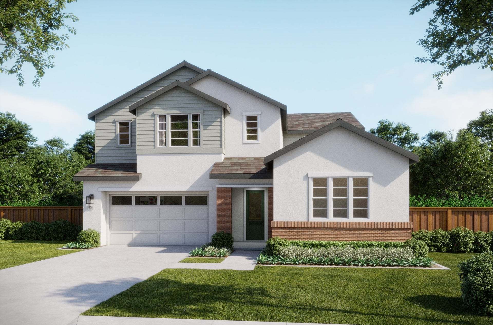 Azure at Francis Ranch by Trumark Homes in Dublin, CA | Residence 1B | Contemporary Cottage