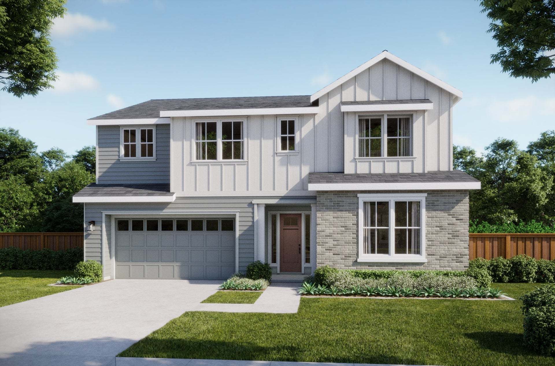 Azure at Francis Ranch by Trumark Homes in Dublin, CA | Residence 2A | Traditional Farmhouse