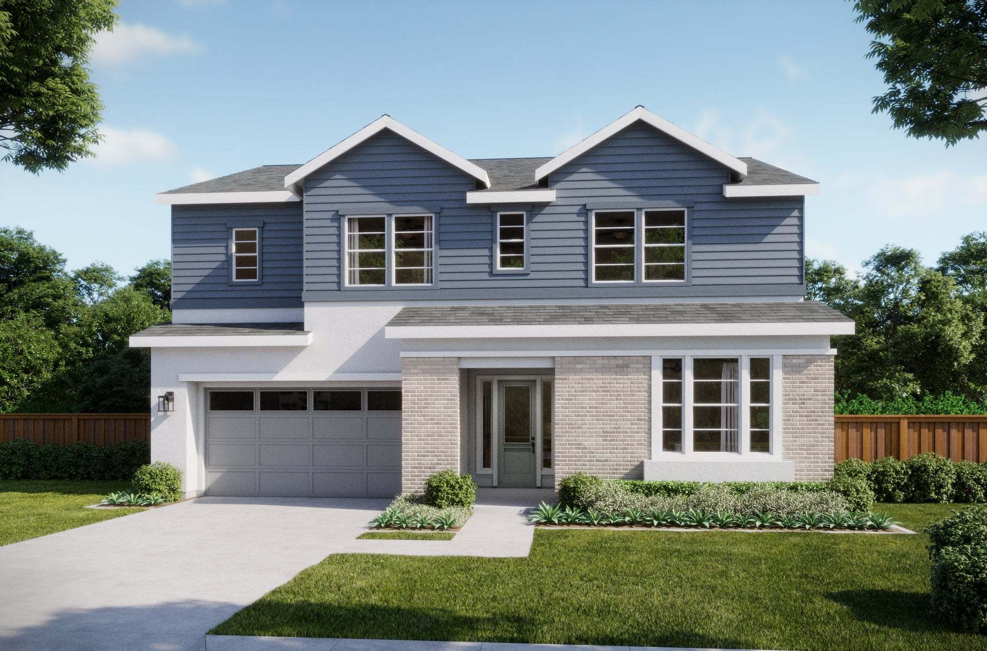 Azure at Francis Ranch by Trumark Homes in Dublin, CA | Residence 2B | Contemporary Cottage