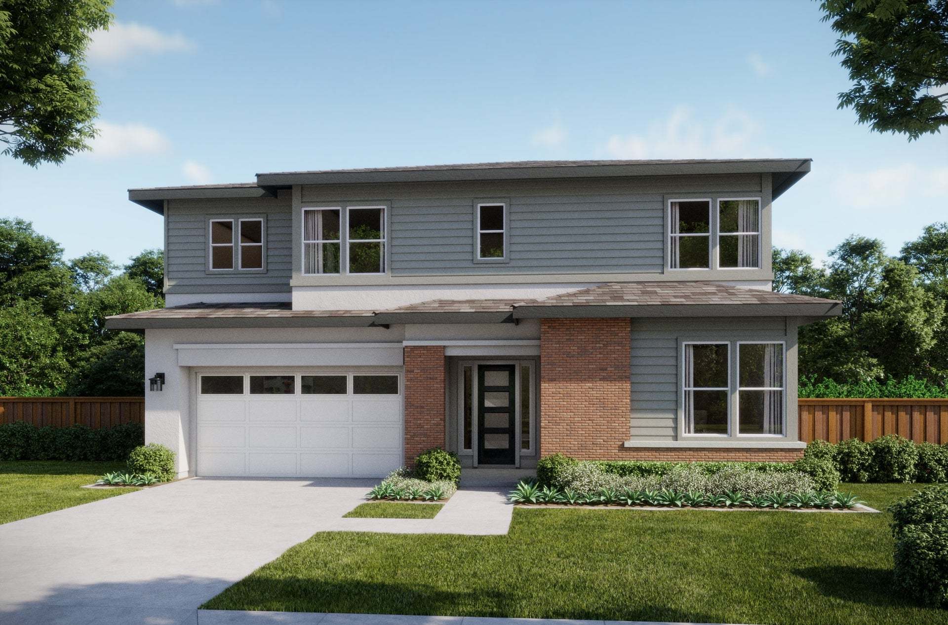 Azure at Francis Ranch by Trumark Homes in Dublin, CA | Residence 2C | Contemporary Prairie