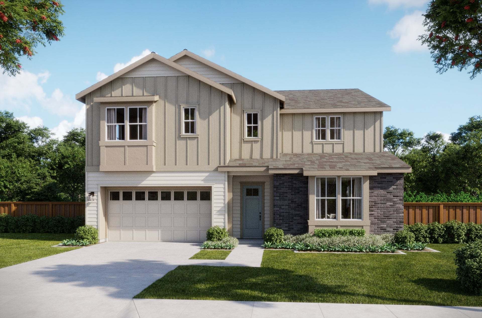 Azure at Francis Ranch by Trumark Homes in Dublin, CA | Residence 3A | Traditional Farmhouse