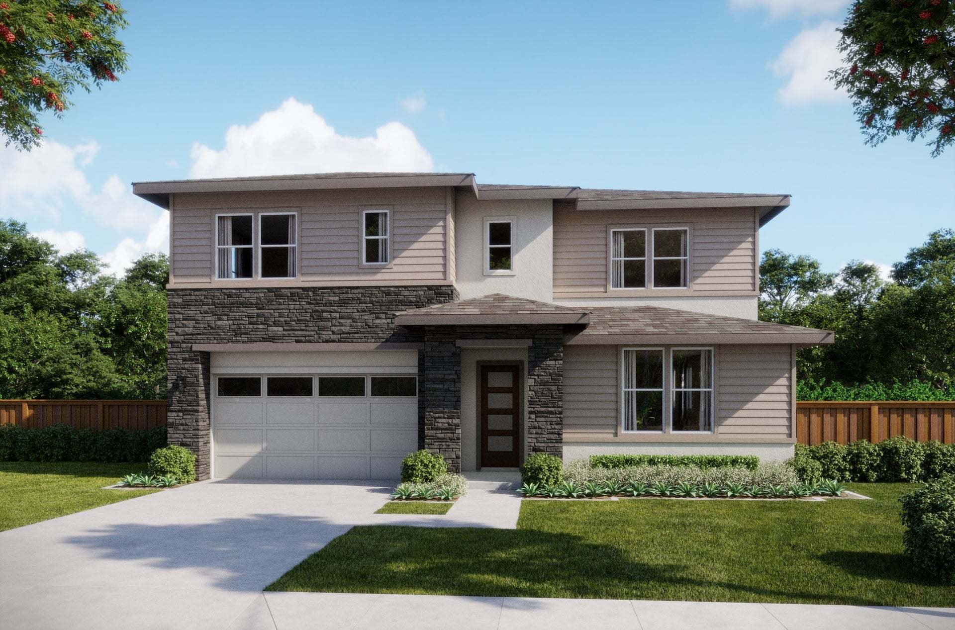 Azure at Francis Ranch by Trumark Homes in Dublin, CA | Residence 3C | Contemporary Prairie