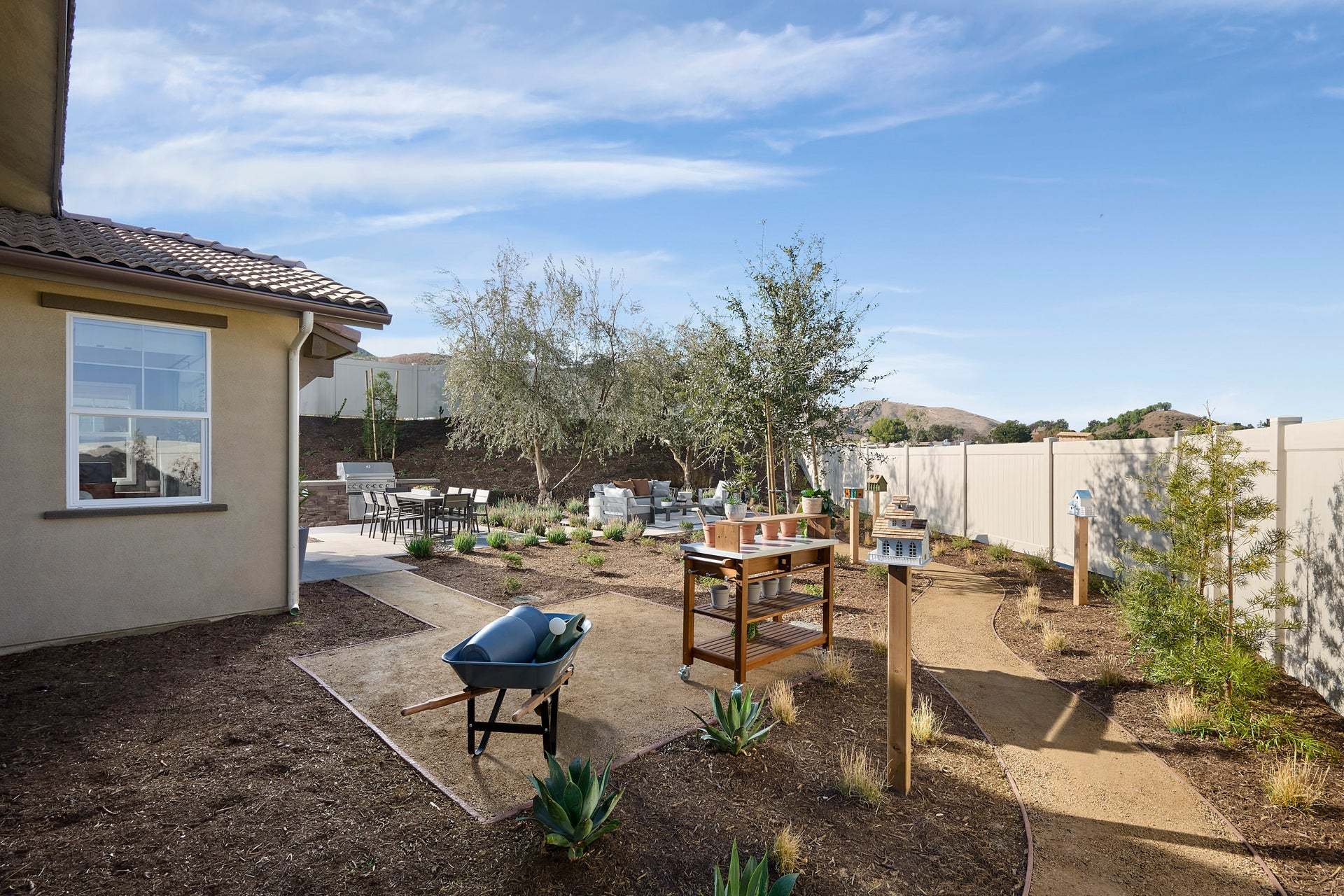 Oak at Shady View by Trumark Homes | Chino Hills, CA | Plan 2 Model Backyard