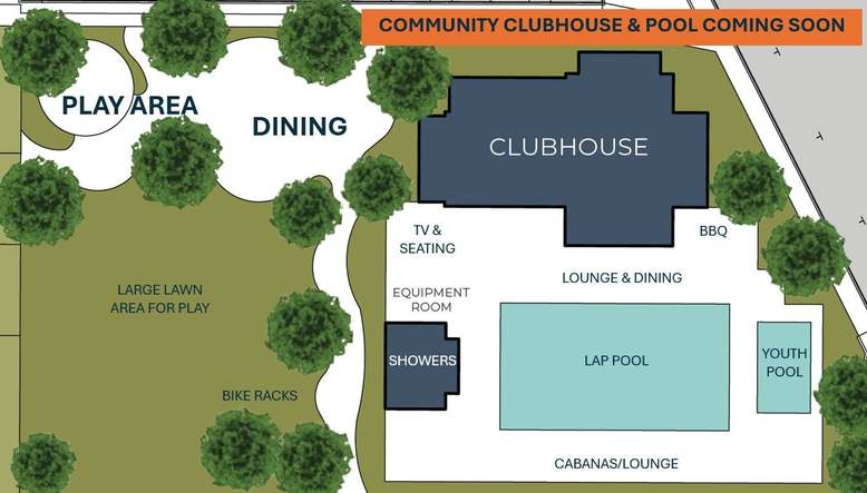 Solera at Arroyo Crossings by Trumark Homes in Livermore, CA I Community Clubhouse and Pool Rendering