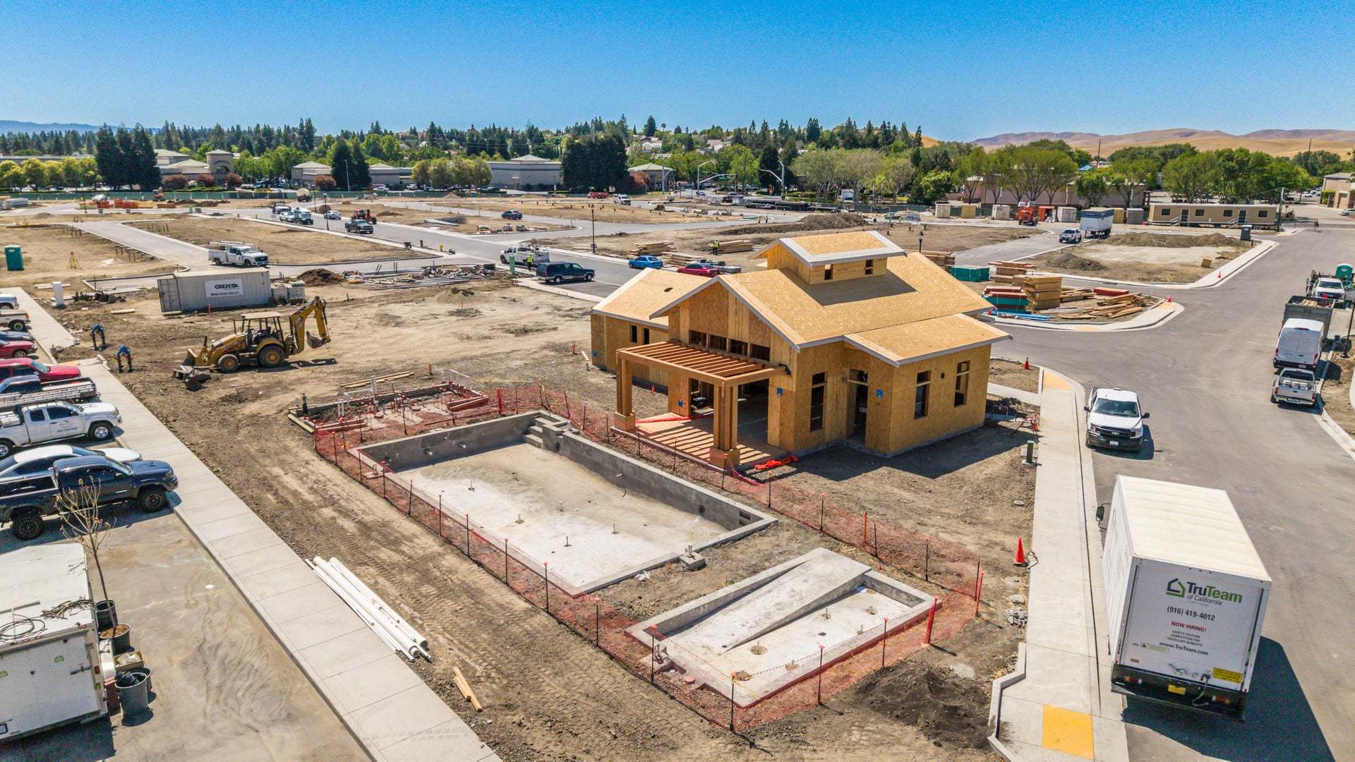 Arroyo Crossings by Trumark Homes in Livermore, CA I Community Clubhouse In Progress