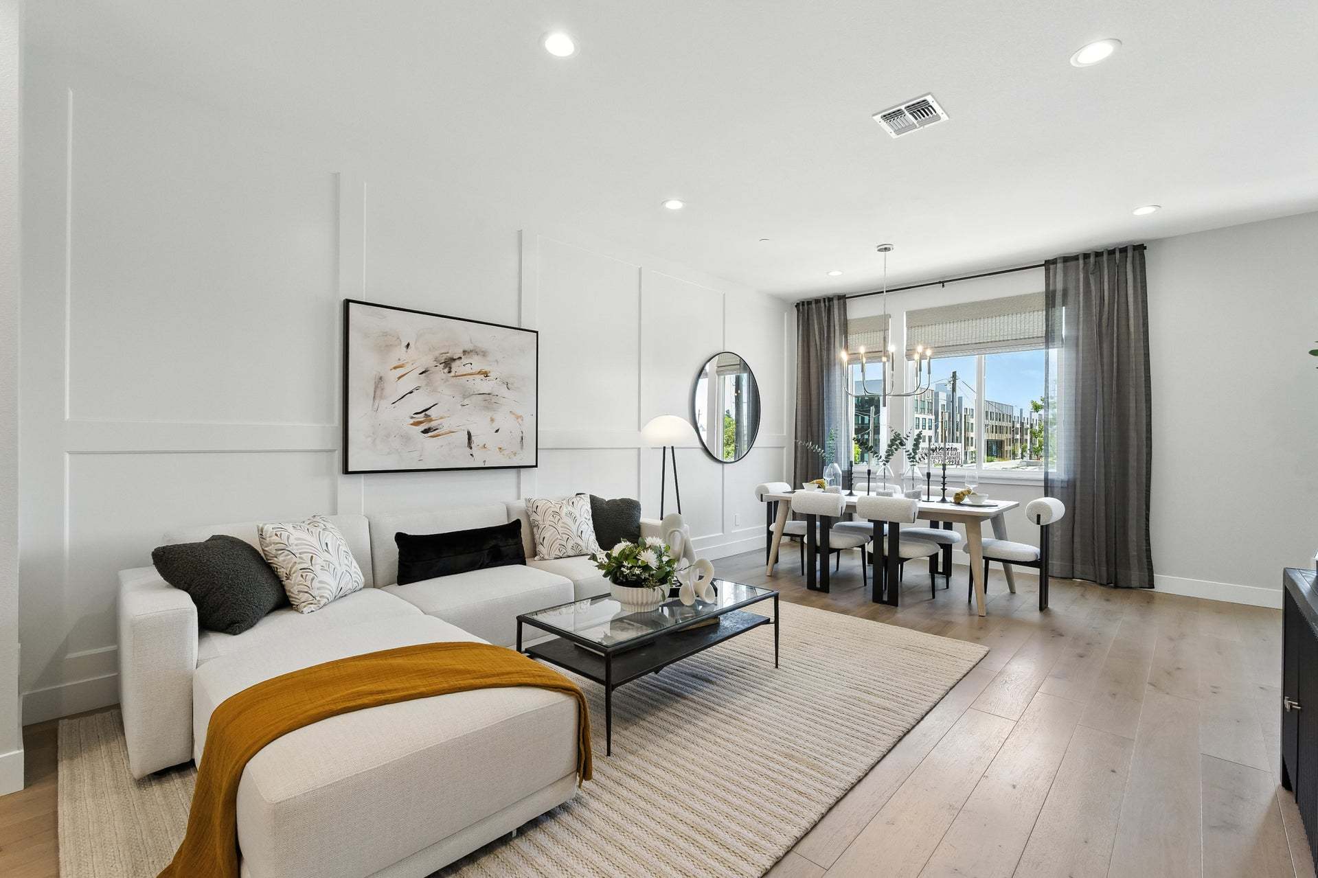 Skyline by Trumark Homes in Alameda, CA I Residence 4 Model I Great Room and Dining Area