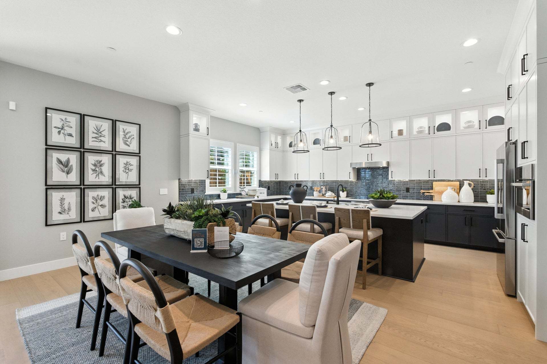 Apricot Estates by Trumark Homes in Brentwood, CA I Residence 1 Model I Kitchen and Dining Area