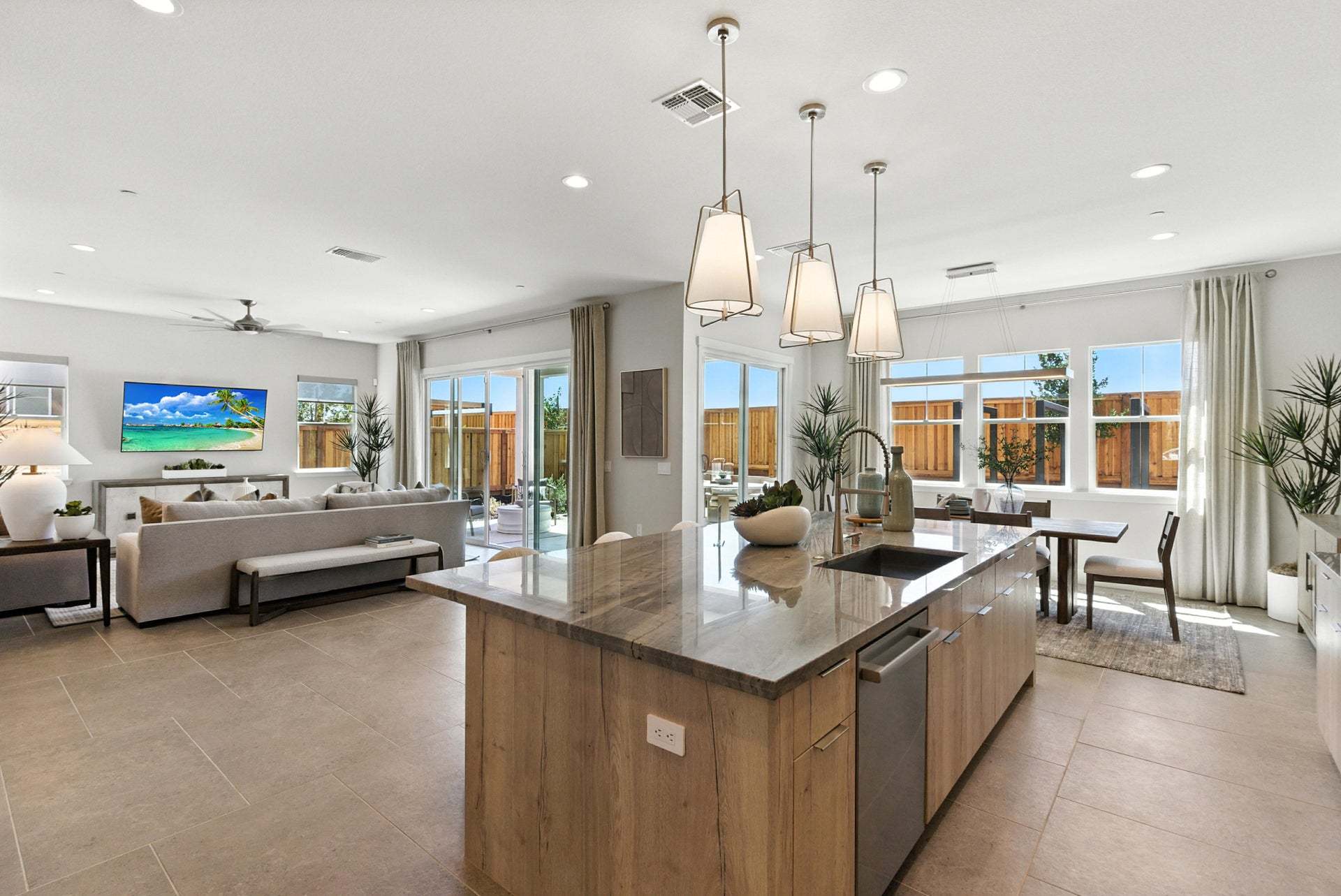 Apricot Estates by Trumark Homes in Brentwood, CA I Residence 2 Model I Open-Concept Living