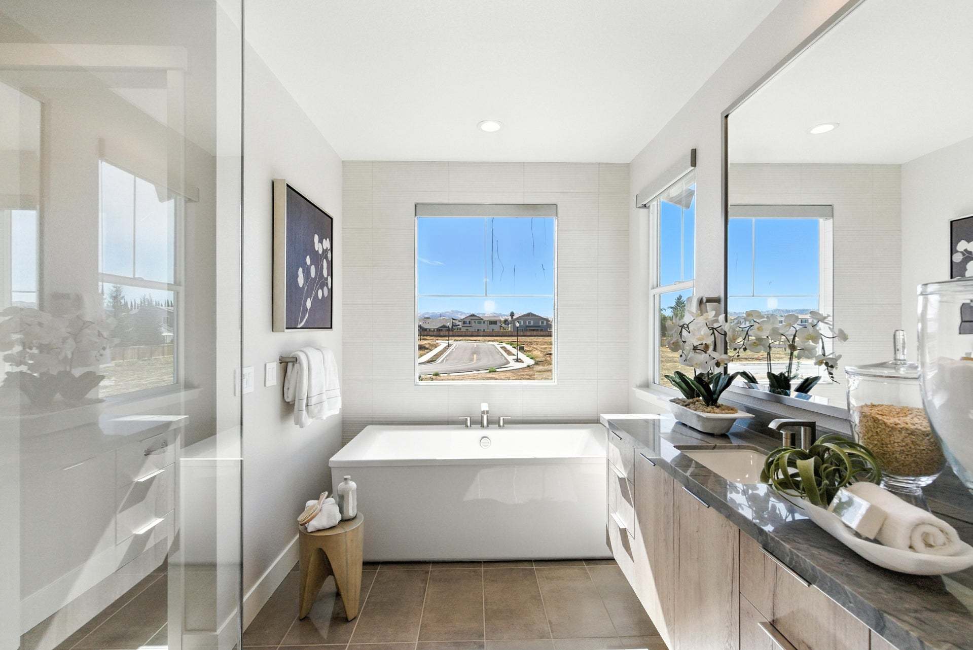 Apricot Estates by Trumark Homes in Brentwood, CA I Residence 2 Model I Primary Bath