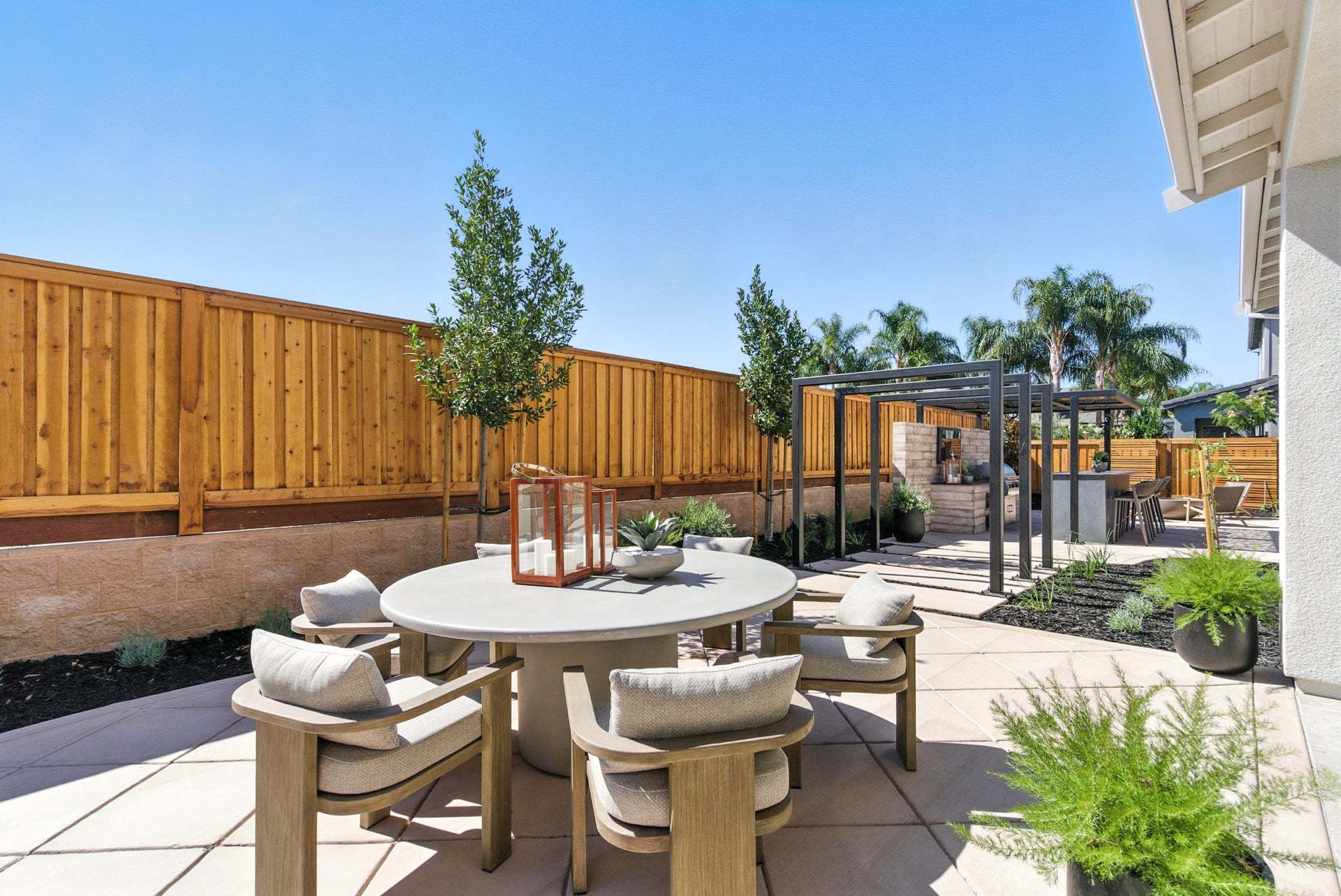 Apricot Estates by Trumark Homes in Brentwood, CA I Residence 2 Model I Backyard
