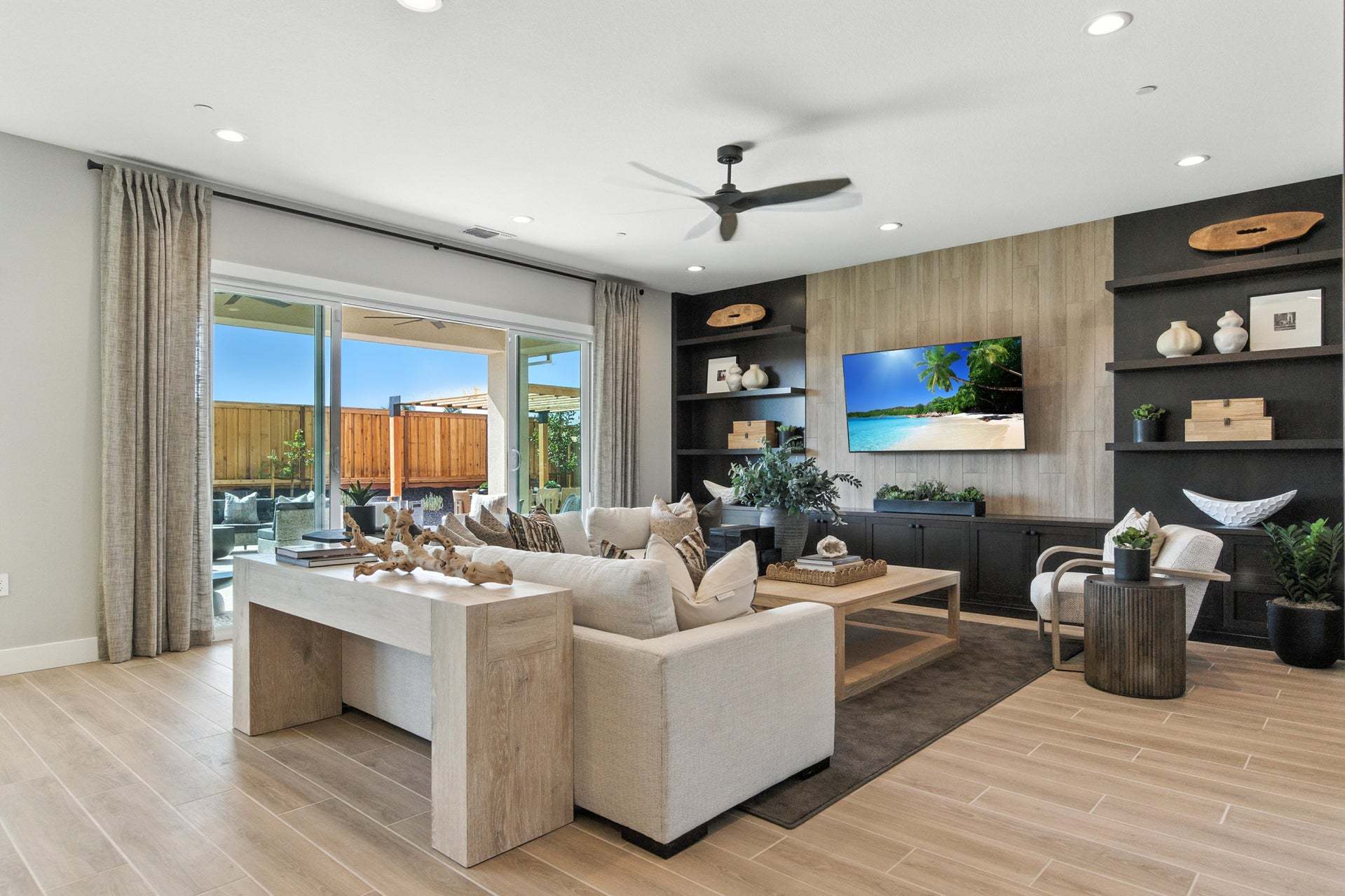 Apricot Estates by Trumark Homes in Brentwood, CA I Residence 3 Model I Great Room
