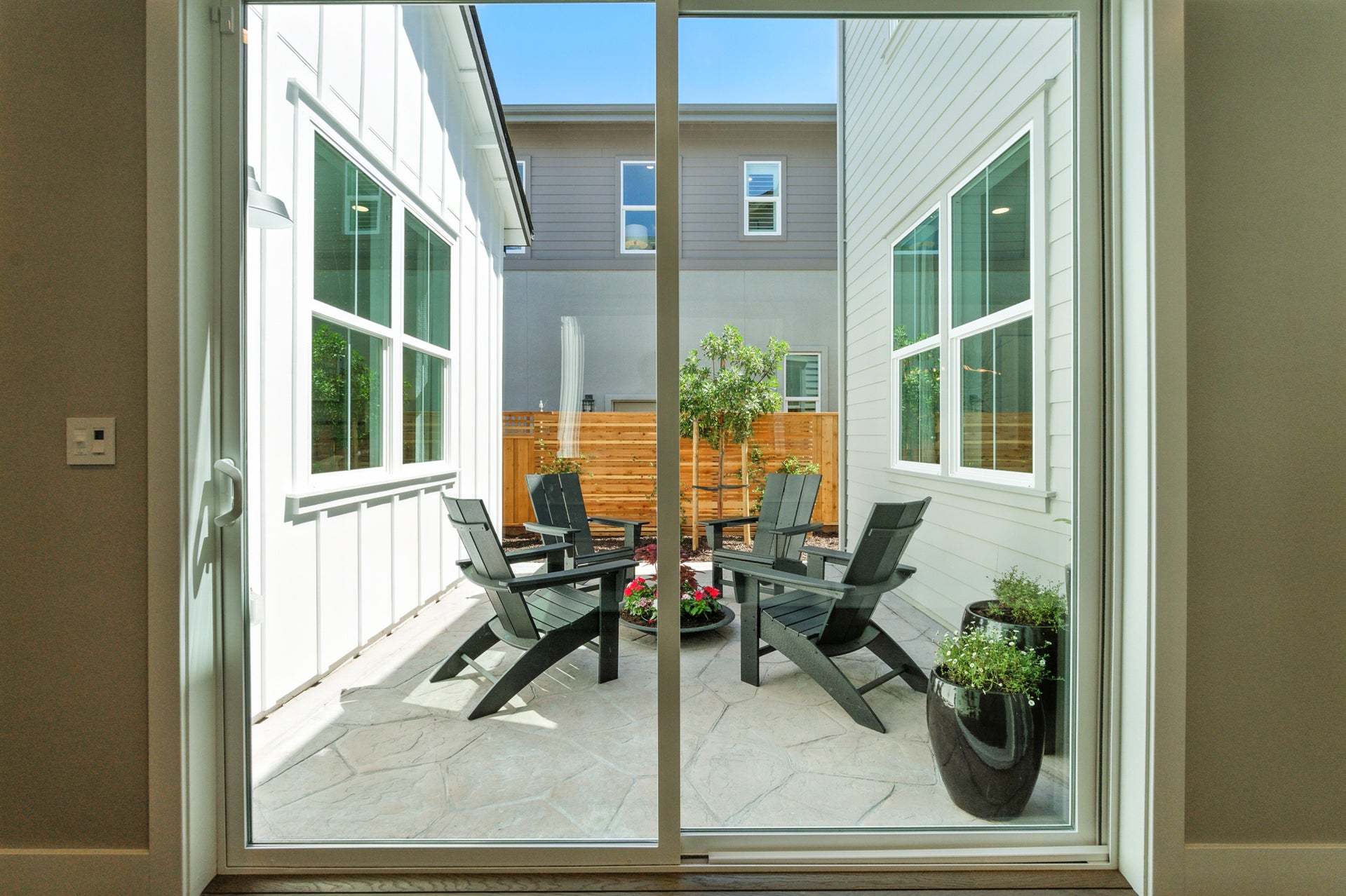 Azure at Francis Ranch by Trumark Homes in Dublin, CA I Residence 1 Model I Courtyard
