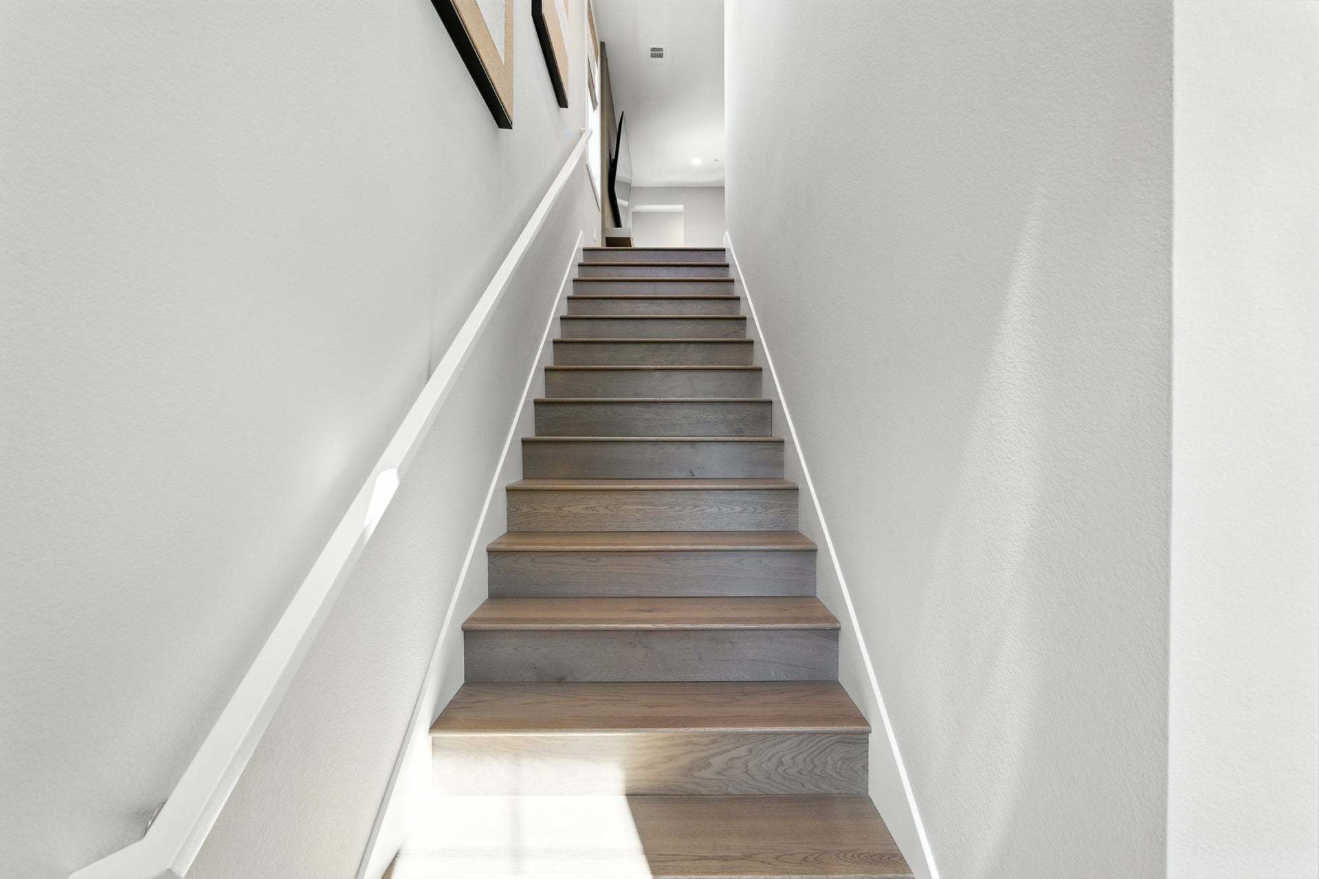 Azure at Francis Ranch by Trumark Homes in Dublin, CA I Residence 1 Model I Stairs to Second Floor