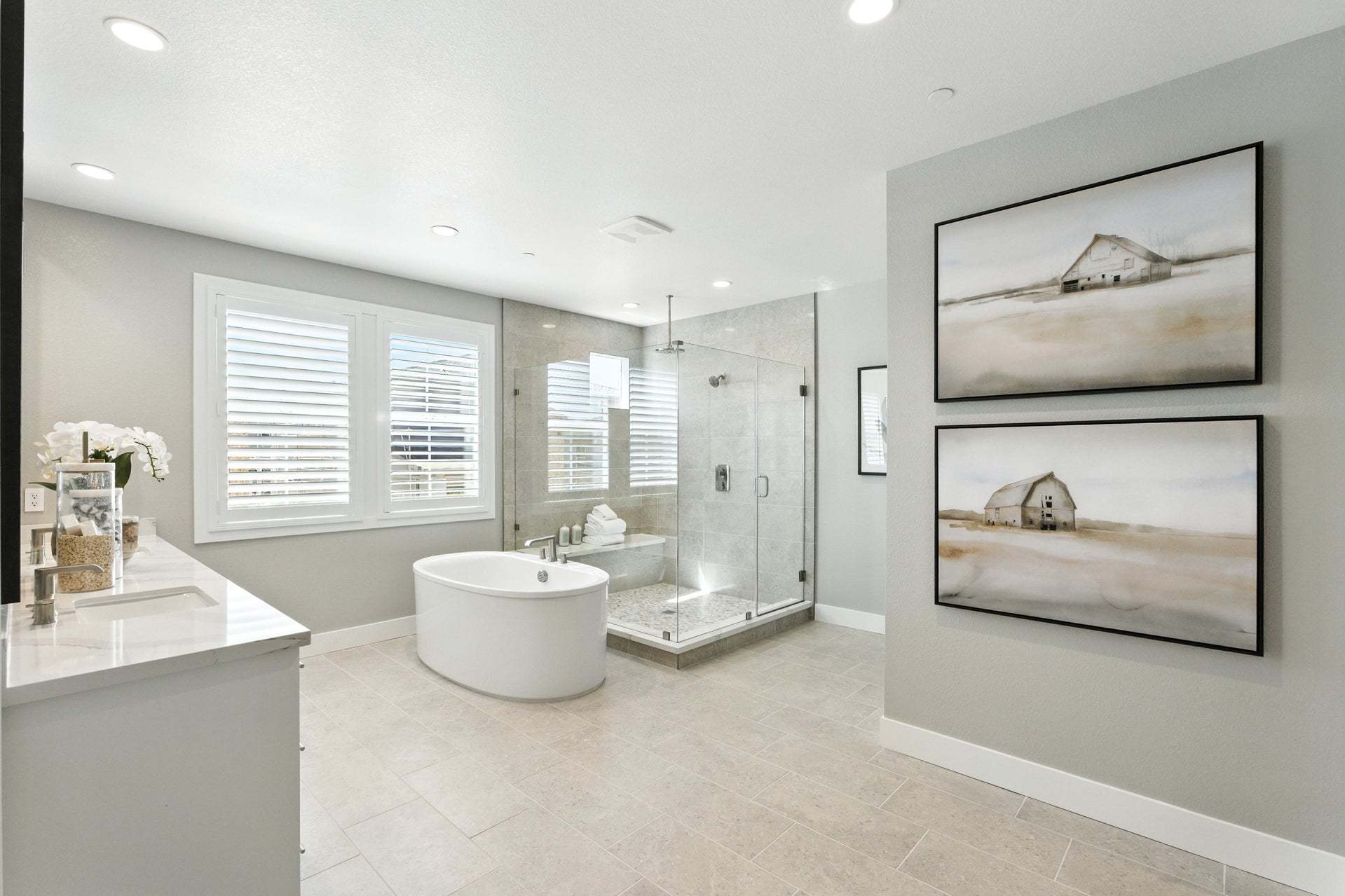 Azure at Francis Ranch by Trumark Homes in Dublin, CA I Residence 1 Model I Primary Bathroom