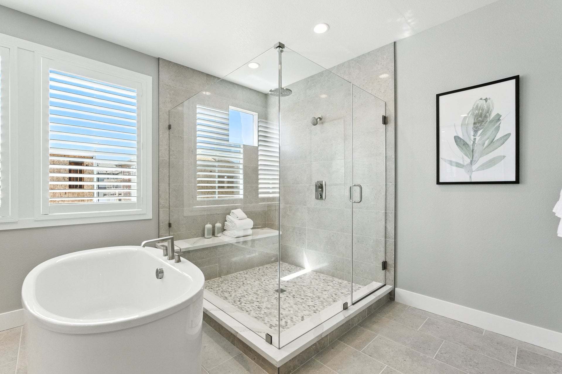 Azure at Francis Ranch by Trumark Homes in Dublin, CA I Residence 1 Model I Primary Bath