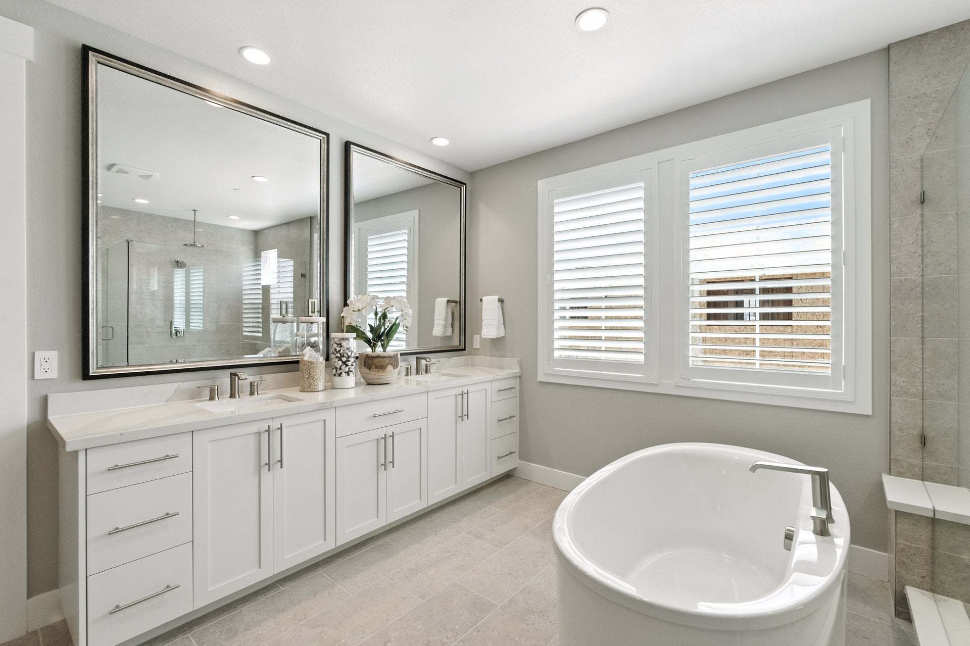 Azure at Francis Ranch by Trumark Homes in Dublin, CA I Residence 1 Model I Primary Bath