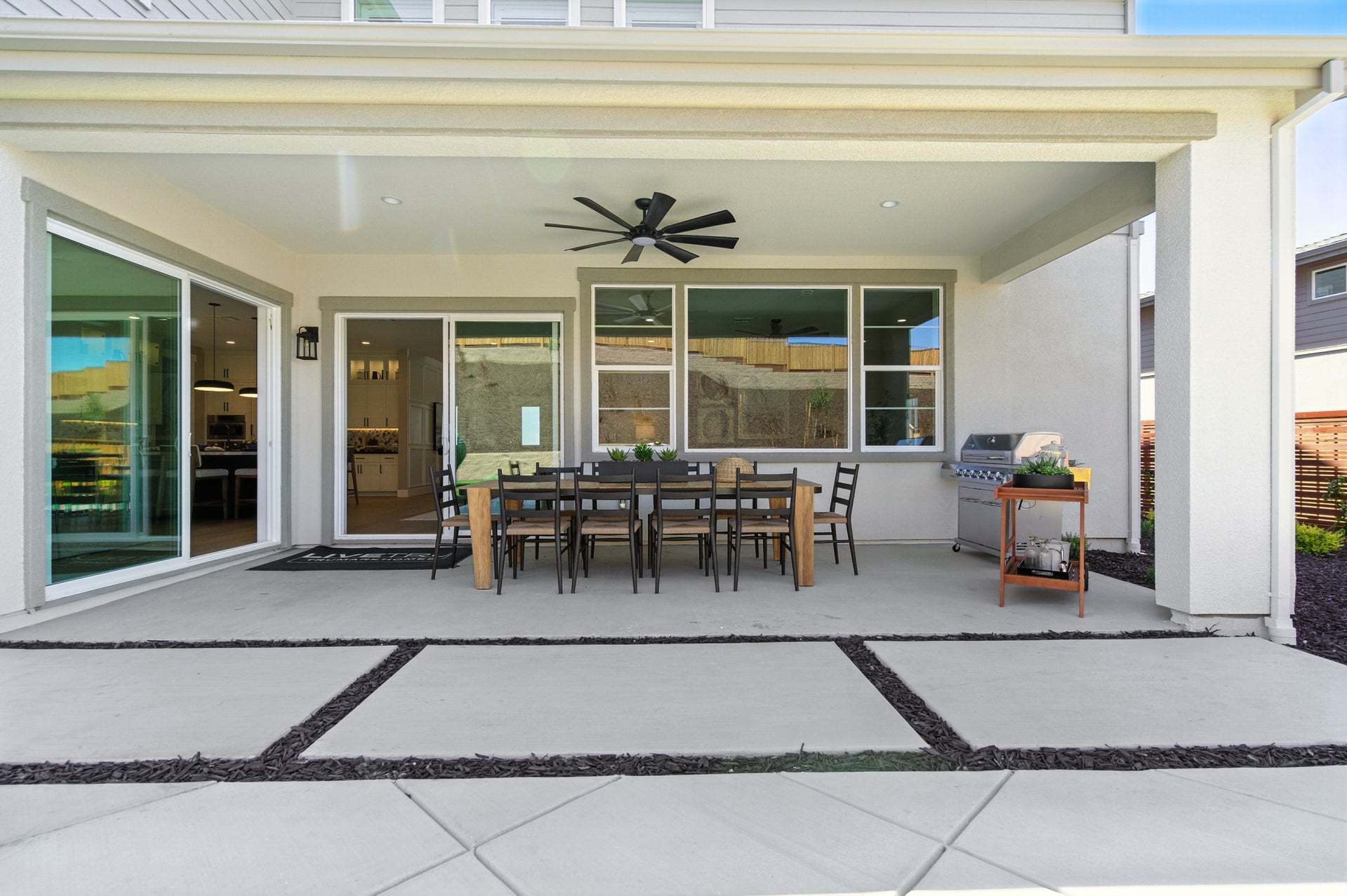 Orchid at Francis Ranch By Trumark Homes in Dublin, CA I Residence 2 Model I Covered Outdoor Room