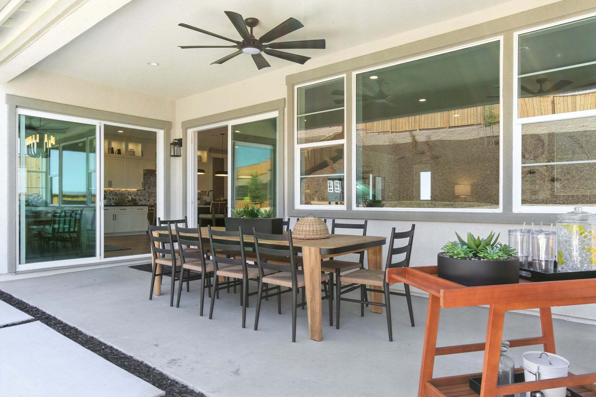 Orchid at Francis Ranch By Trumark Homes in Dublin, CA I Residence 2 Model I Covered Outdoor Room