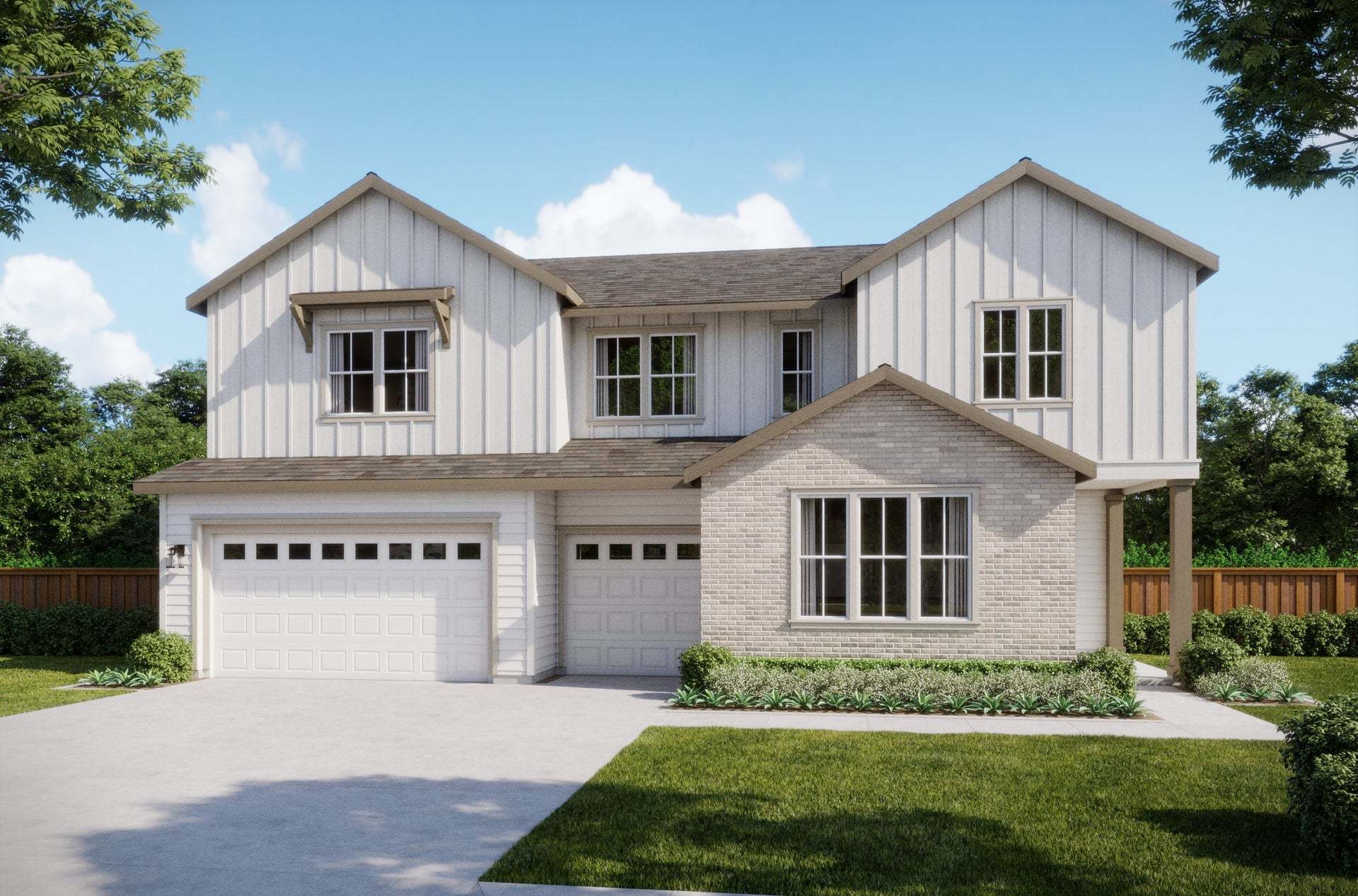 Orchid at Francis Ranch by Trumark Homes in Dublin, CA | Residence 1XA | Traditional Farmhouse