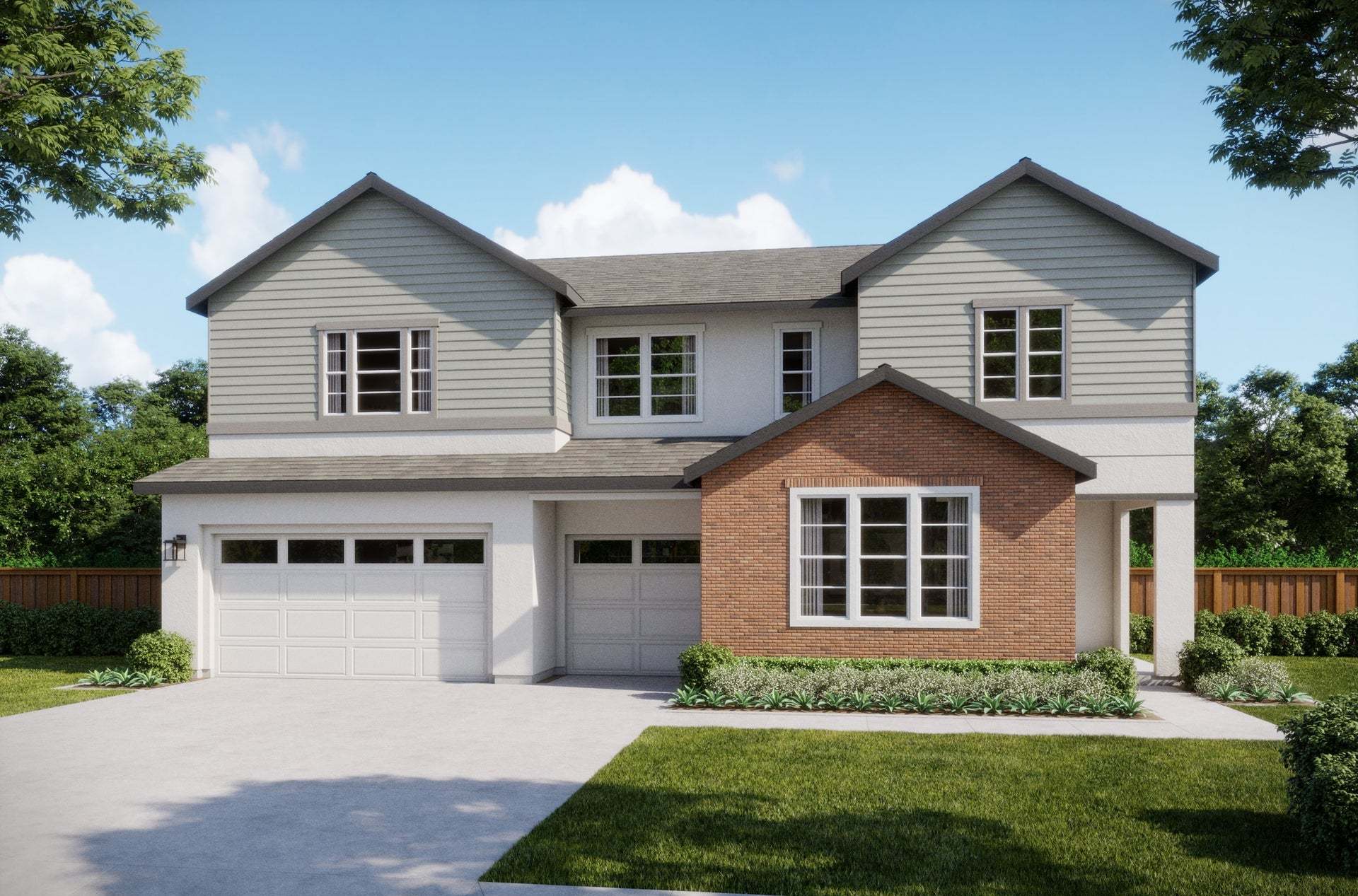Orchid at Francis Ranch by Trumark Homes in Dublin, CA | Residence 1XB| Contemporary Cottage