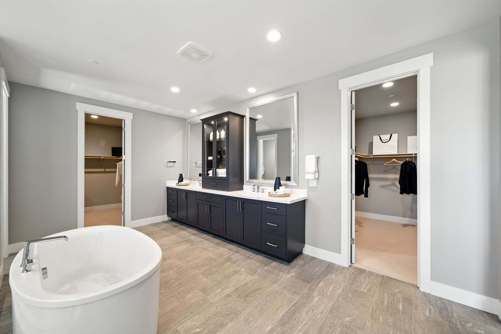 Azure at Francis Ranch by Trumark Homes in Dublin I Residence 3 Model I Primary Bath and Closets