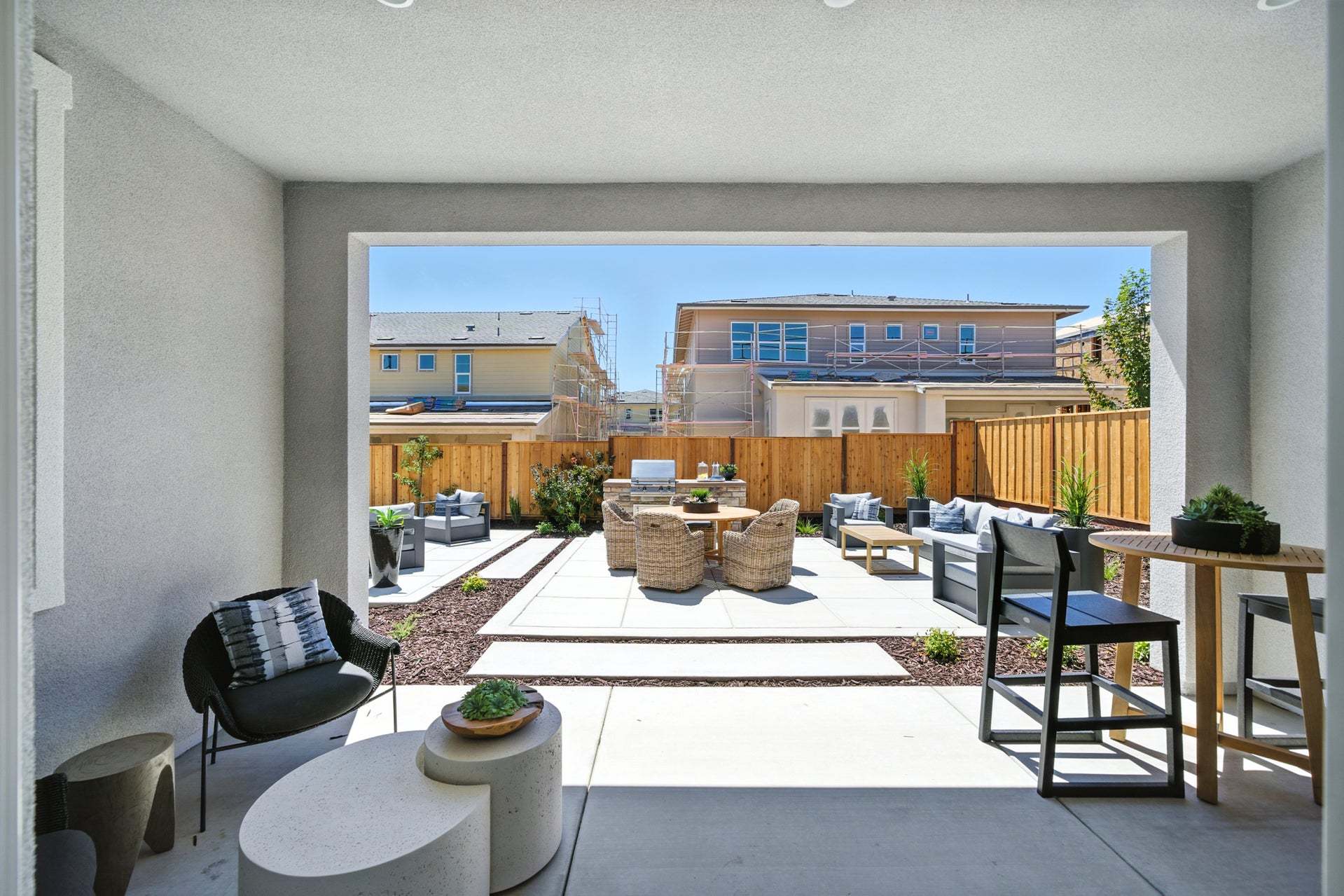 Azure at Francis Ranch by Trumark Homes in Dublin I Residence 3 Model I Covered Outdoor Room
