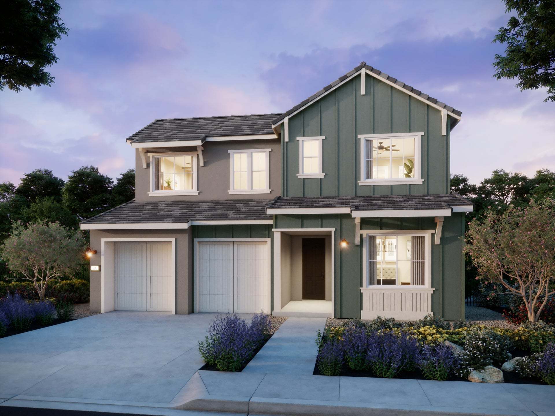 Serenity Grove By Trumark Homes |Plan 2 Model Renderings| Chino Hills, CA