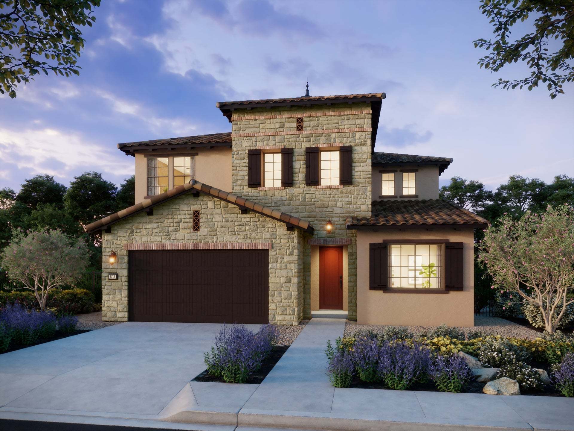 Serenity Grove By Trumark Homes |Plan 3 Model Renderings| Chino Hills, CA