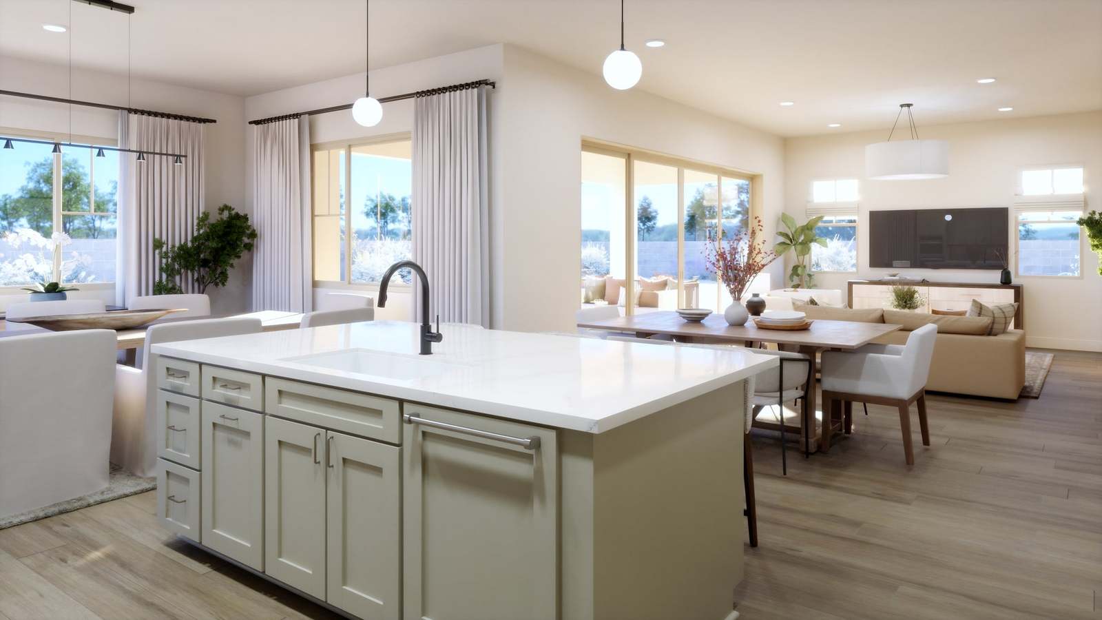 Serenity Grove By Trumark Homes |Plan 1 Model Rendering| Chino Hills, CA