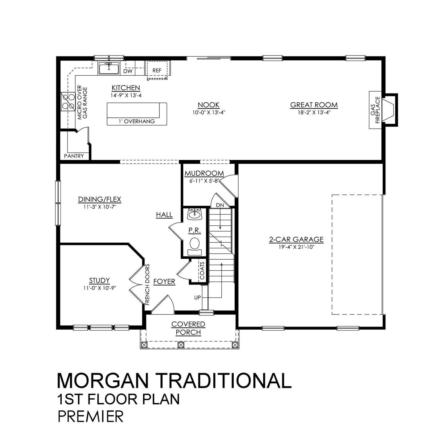Morgan Traditional Premier Series - 1st Floor Plan