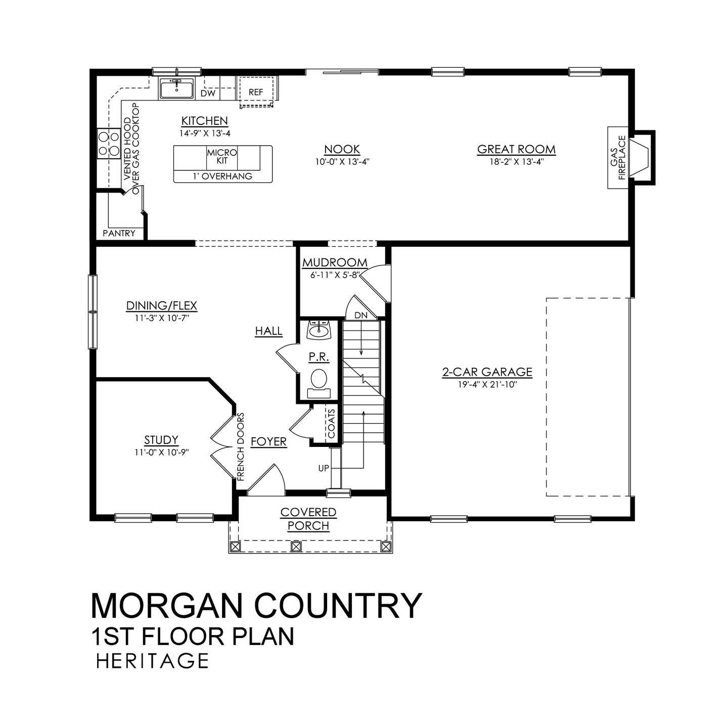 Morgan Country Heritage Series - 1st Floor Plan