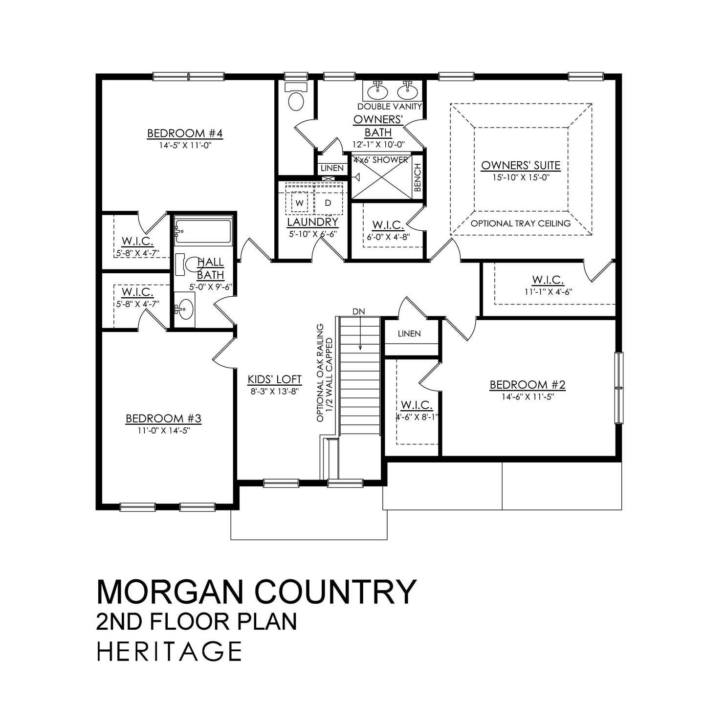 Morgan Country Heritage Series - 2nd Floor Plan