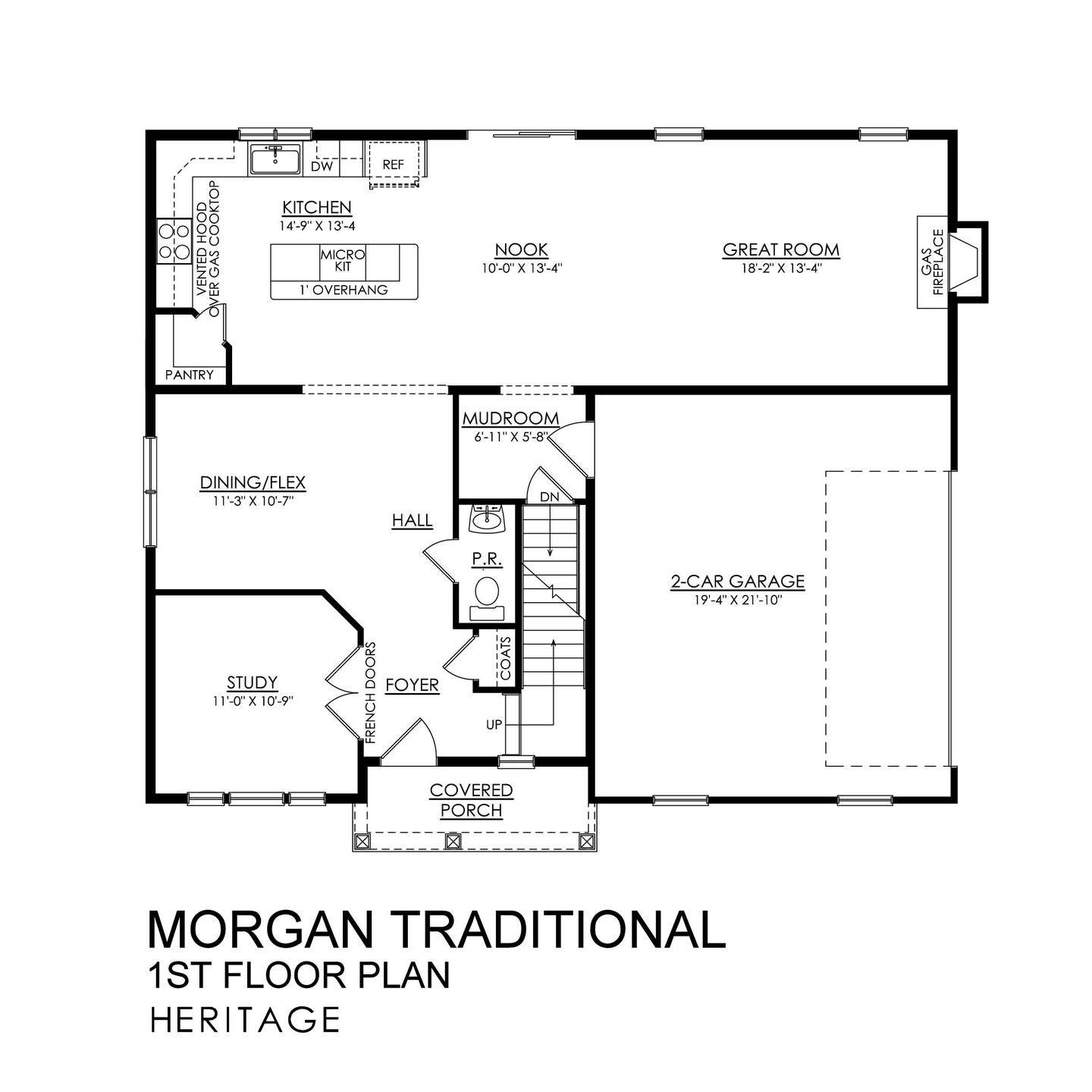 Morgan Traditional Heritage Series - 1st Floor Plan