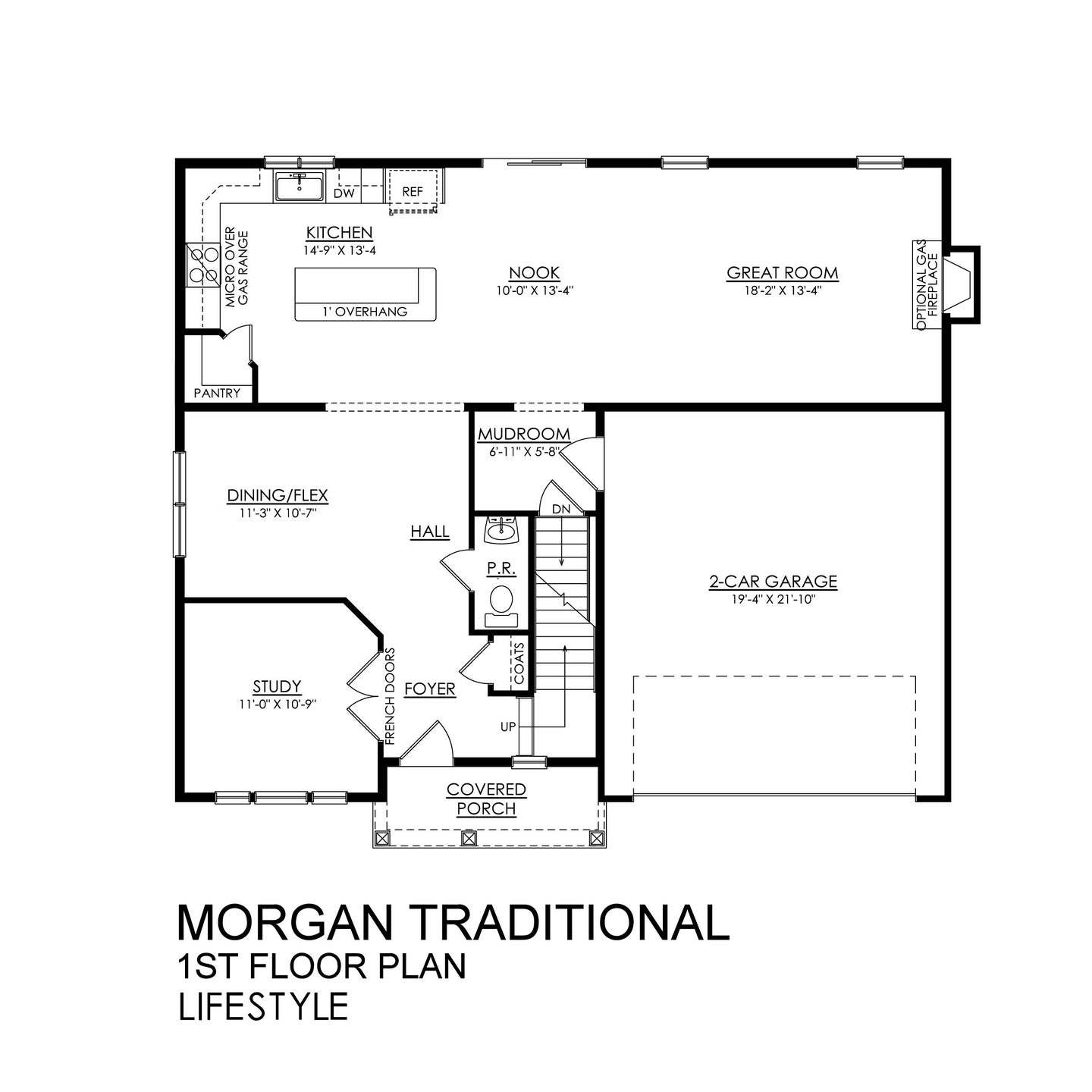 Morgan Traditional Lifestyle Series - 1st Floor Plan