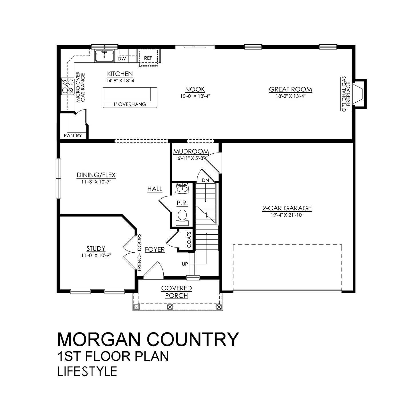 Morgan Country Lifestyle Series - 1st Floor Plan