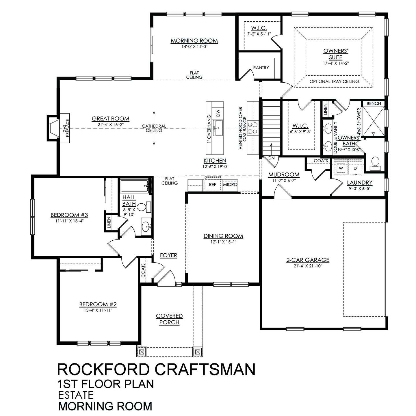 Rockford Craftsman Estate Series with Morning Room - Side-Entry