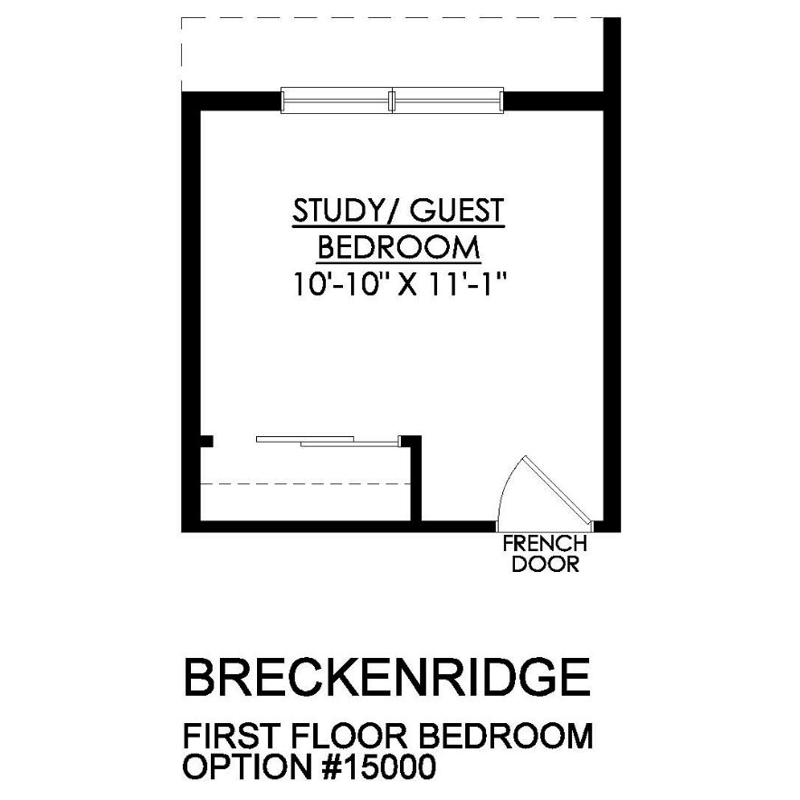 Optional 1st Floor Bedroom